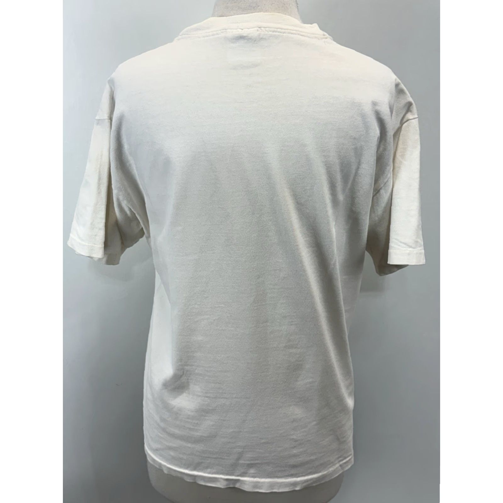 Hanes VINTAGE Hanes Beefy-T T-Shirt Large White Unisex Adults 90s Flowers Graphic Made USA Size US L / EU 52-54 / 3 - 3 Thumbnail