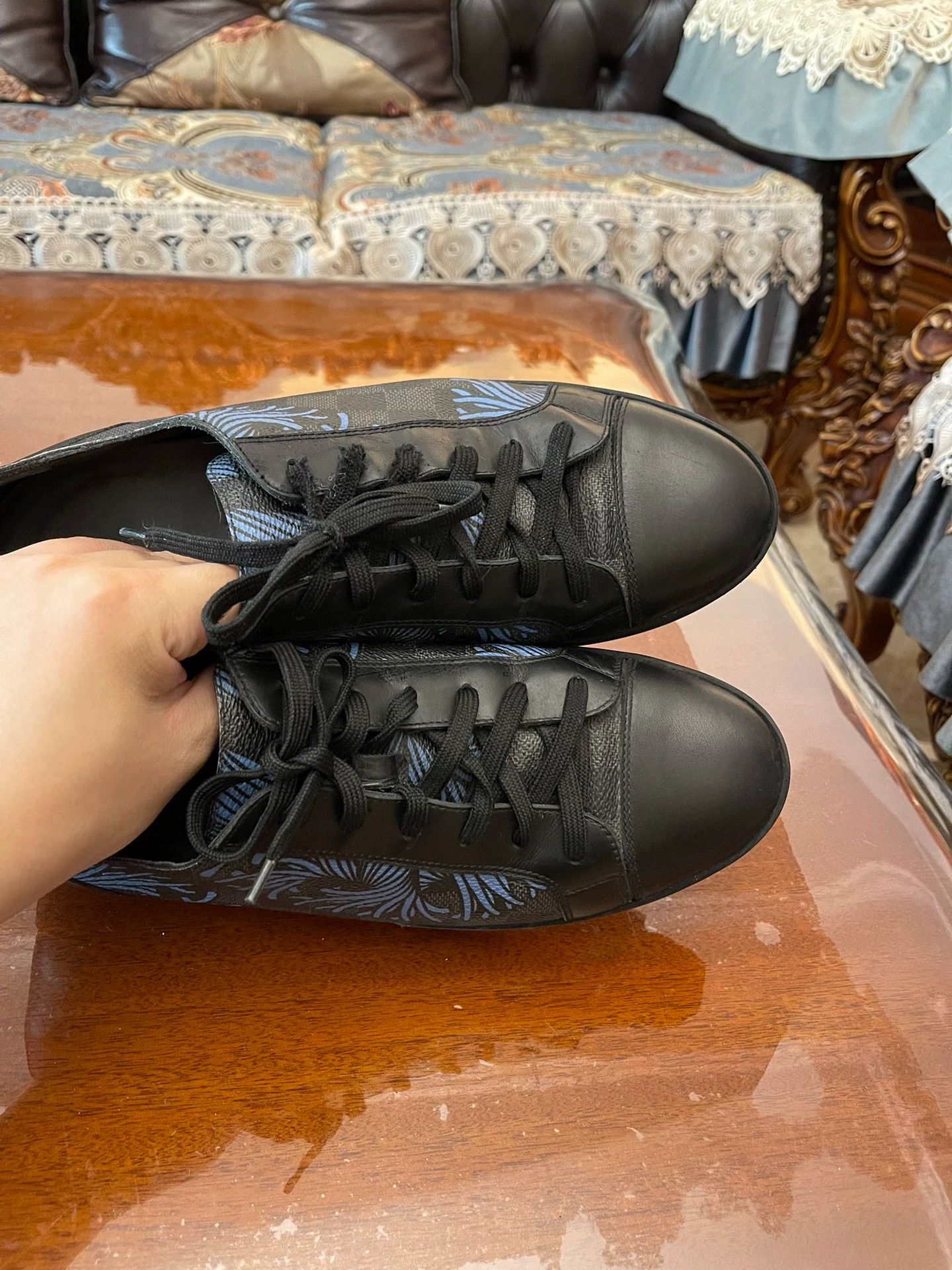 Louis Vuitton LV Damier Vine Series US 7 Shoes Size US 7 / EU 40 - 3 Thumbnail