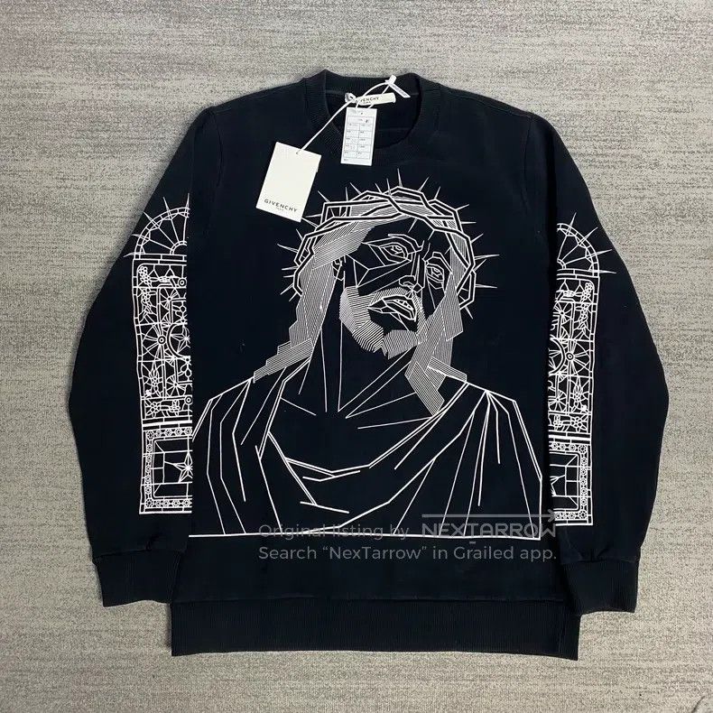 Givenchy Givenchy Jesus Black Hoodie Size US S / EU 44-46 / 1 - 1 Thumbnail