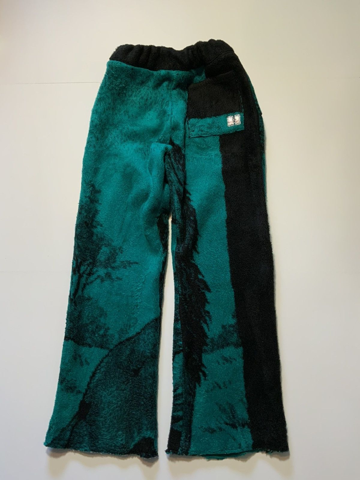Handmade × Vintage VTG San Marcos Lion Pile Fleece Blanket AOP Wide Leg Pants Size US 32 / EU 48 - 3 Thumbnail