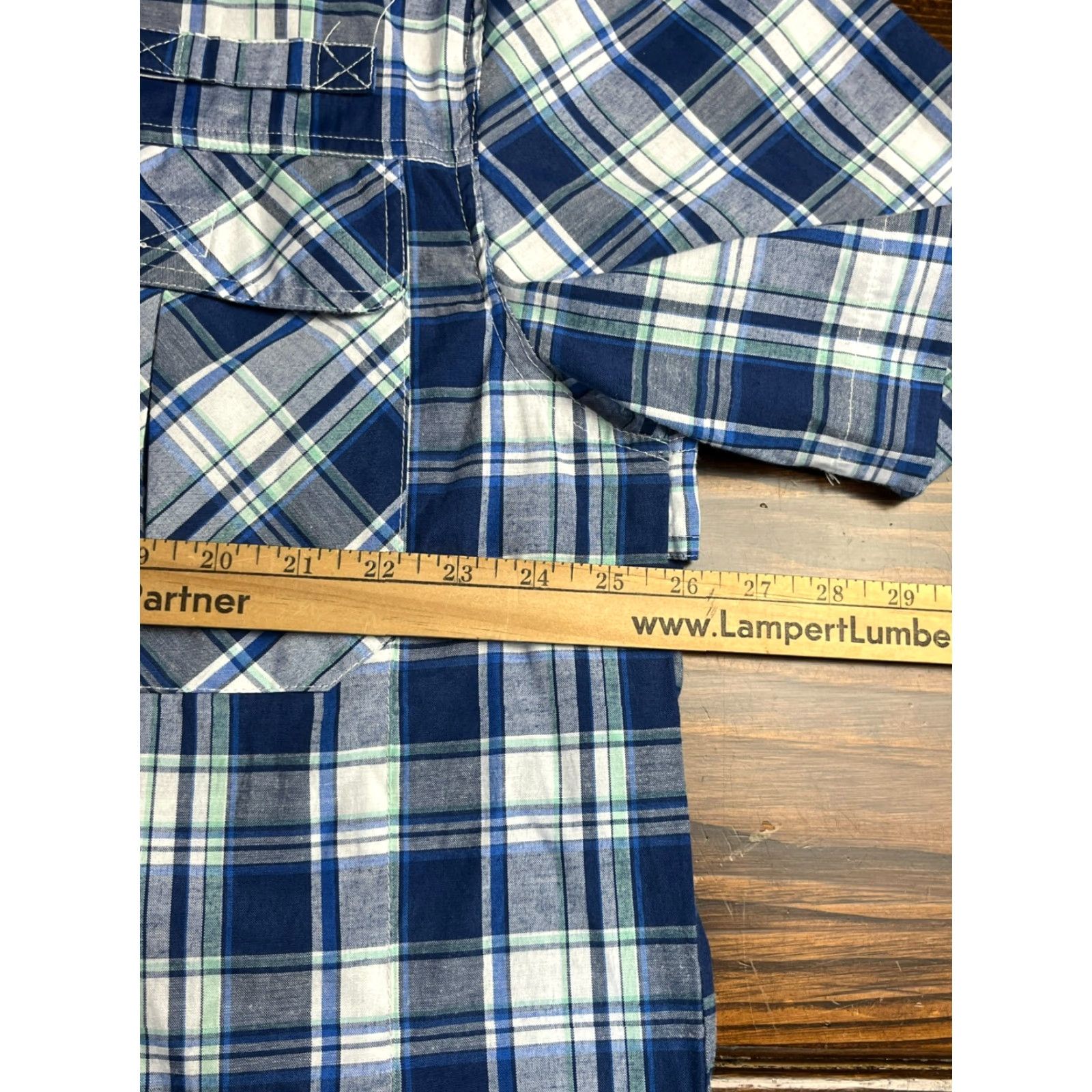 Vintage Stillwater & Supply Co. Shirt Men XL Blue Plaid Short Sleeve Button Up, Vented, Casual, Regular Size US XL / EU 56 / 4 - 3 Thumbnail