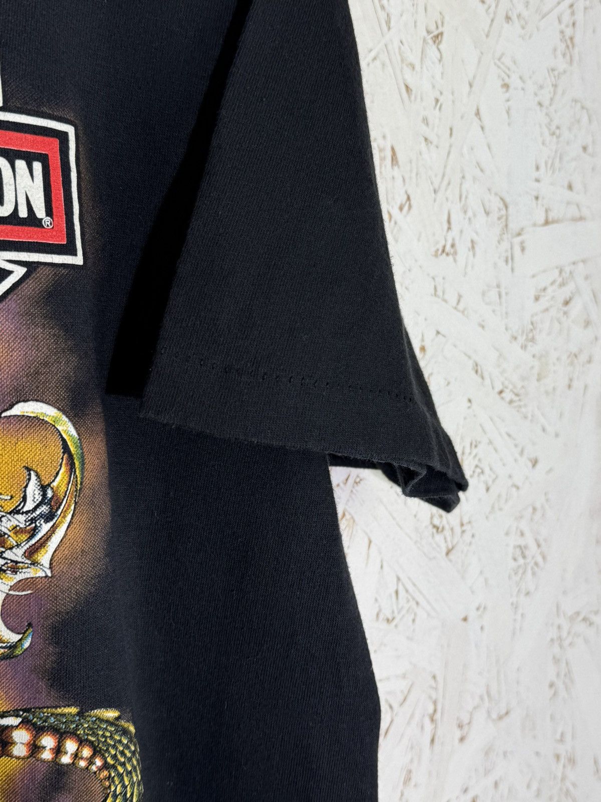 Harley Davidson 80s Harley Davidson 1988 Eagle Dragon Holoubek Florida Tee L Size US L / EU 52-54 / 3 - 4 Thumbnail