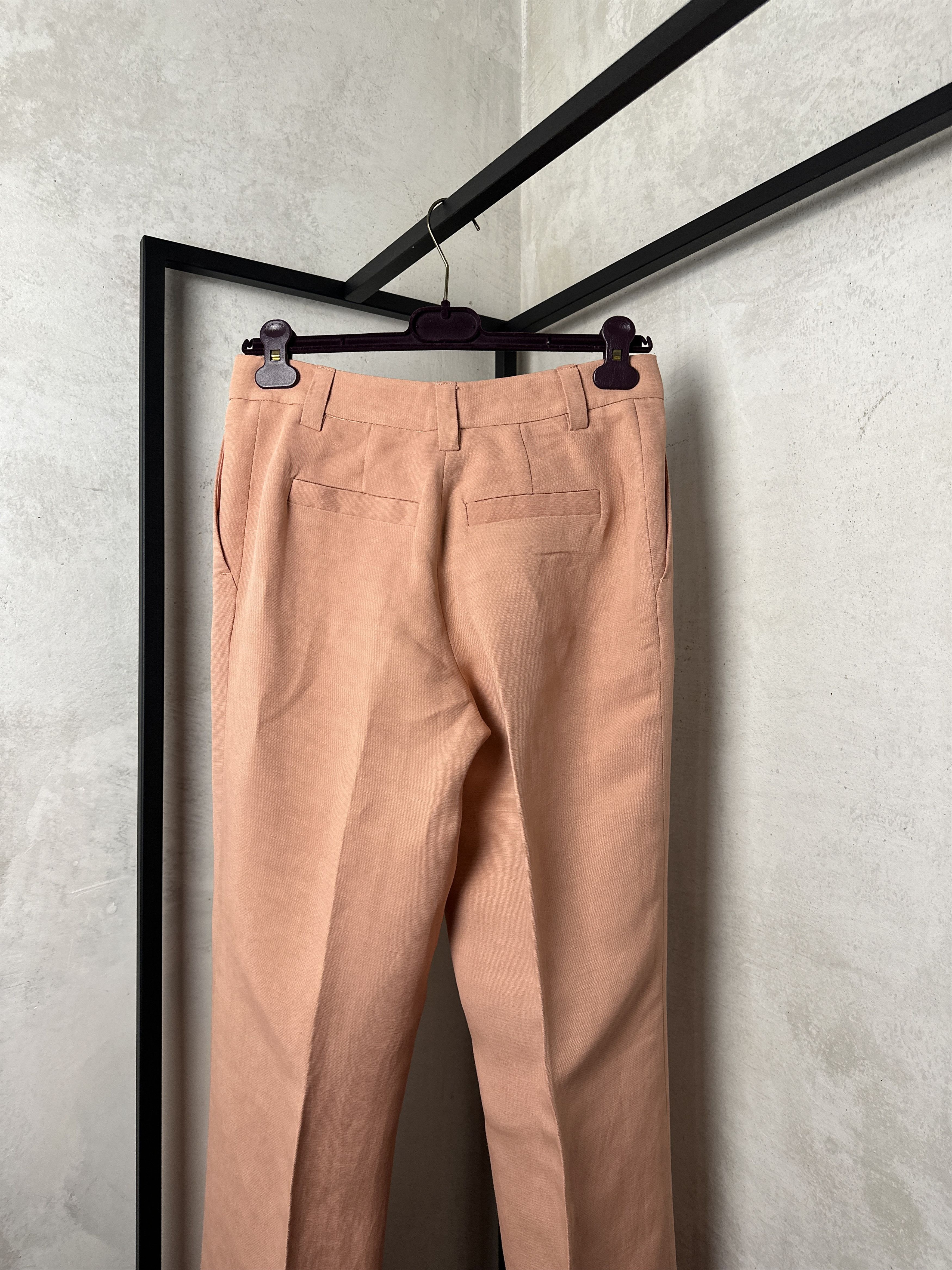 Emilio Pucci Emilio Pucci Pink Blush Linen Blend Flared Trousers Size 27" / US 4 / IT 40 - 8 Thumbnail