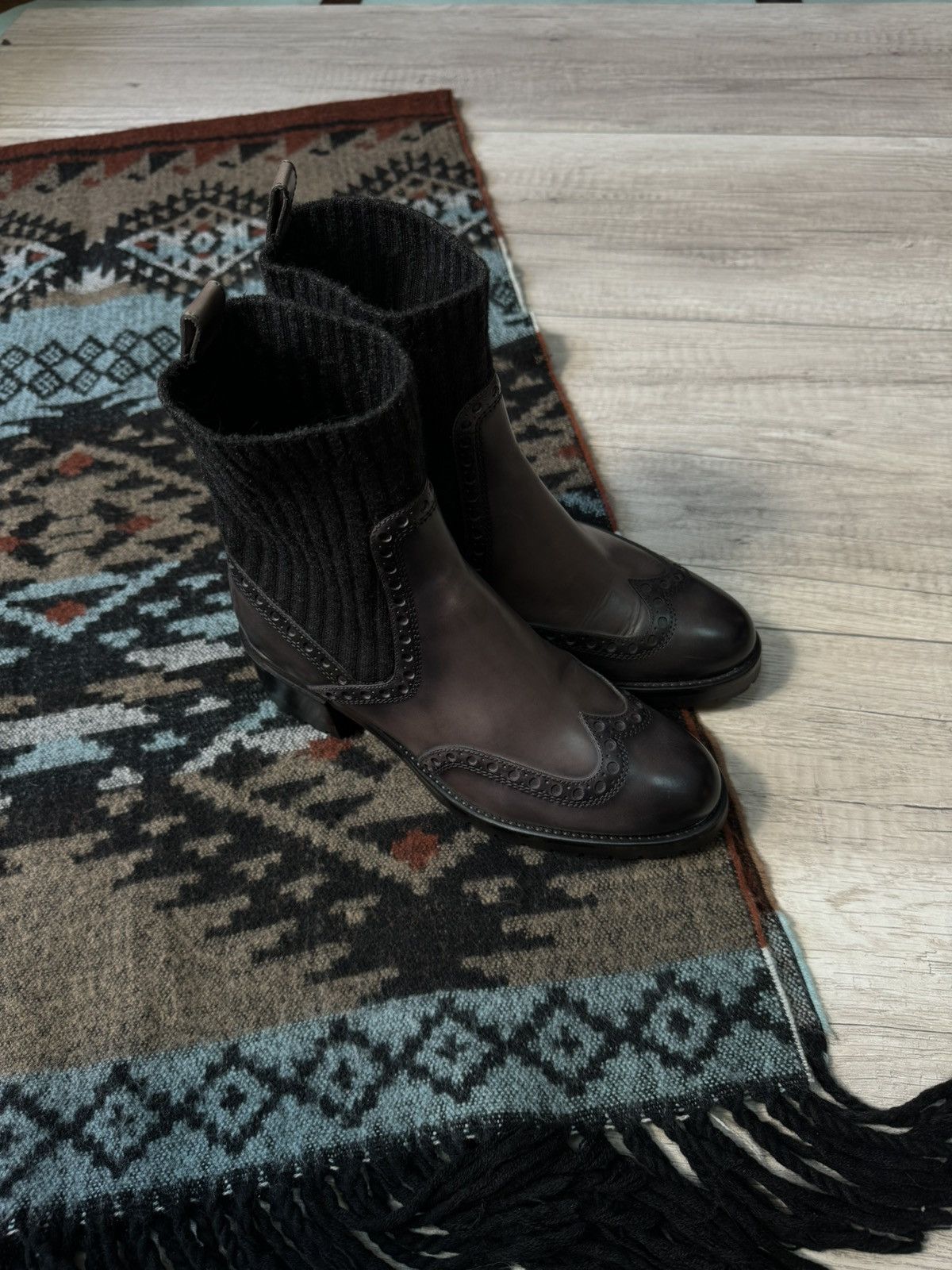 Santoni Santoni Sock-Style Ankle Boots Shoes Size 38 Size US 8 / IT 38 - 2 Thumbnail