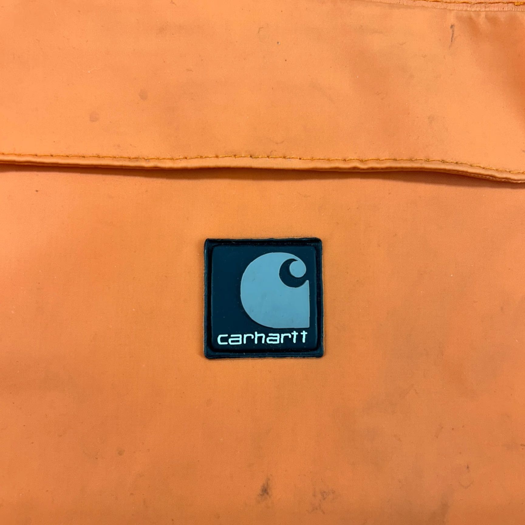 Carhartt Carhartt Hoodie Mens 2XL Orange Button Snap Logo PVC Long Sleeve Workwear C640RG Size US XXL / EU 58 / 5 - 7 Thumbnail