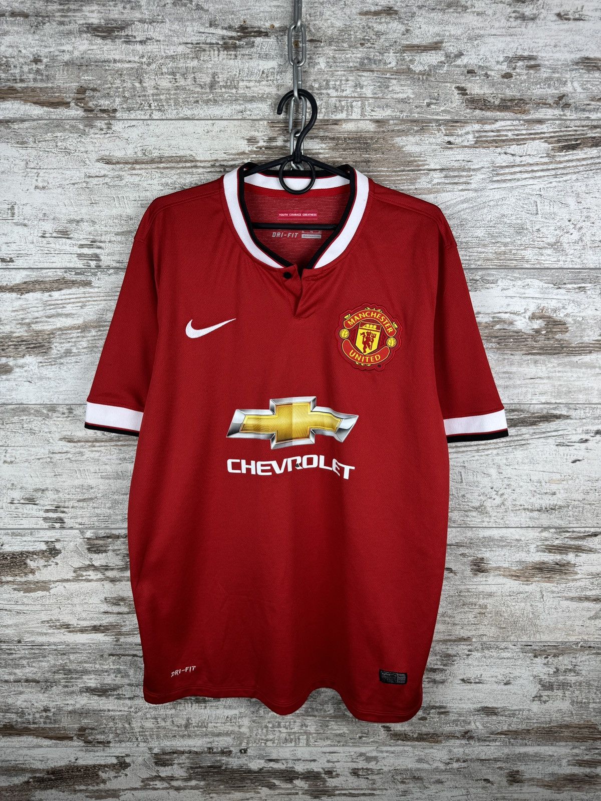 Vintage Mens Vintage Nike Manchester United Cantona 7 T-shirt jersey Size US XL / EU 56 / 4 - 3 Thumbnail
