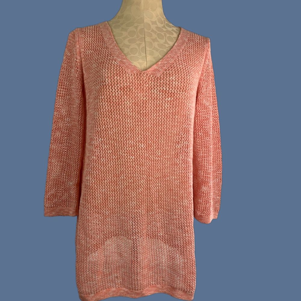 Talbots VINTAGE XL Talbots Pink Loose Knit Women's Sweater 100% Pima Cotton Pink Loose Knit Women's Sweater 100% Pima Cotton XL Talbots Womens Sweater Size XL / US 12-14 / IT 48-50 - 1 Thumbnail