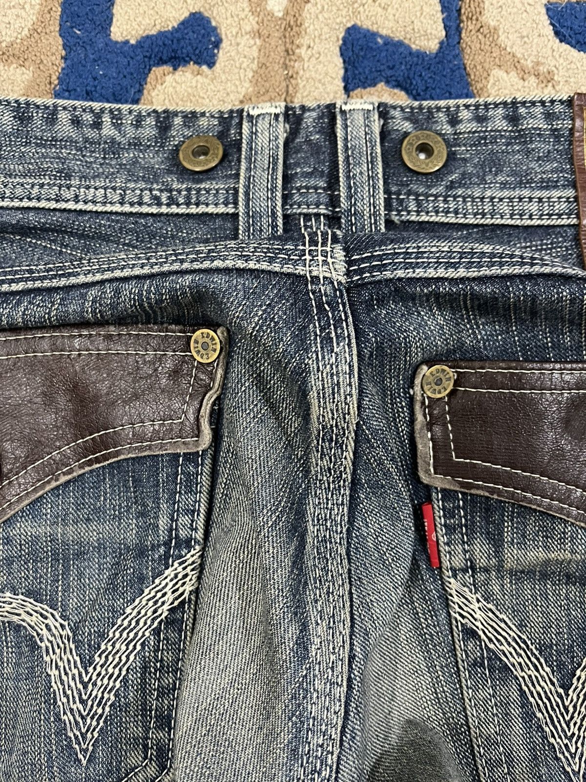Edwin Vintage Edwin 503 Bluetrip Flare Mudwash Denim Size US 32 / EU 48 - 15 Thumbnail