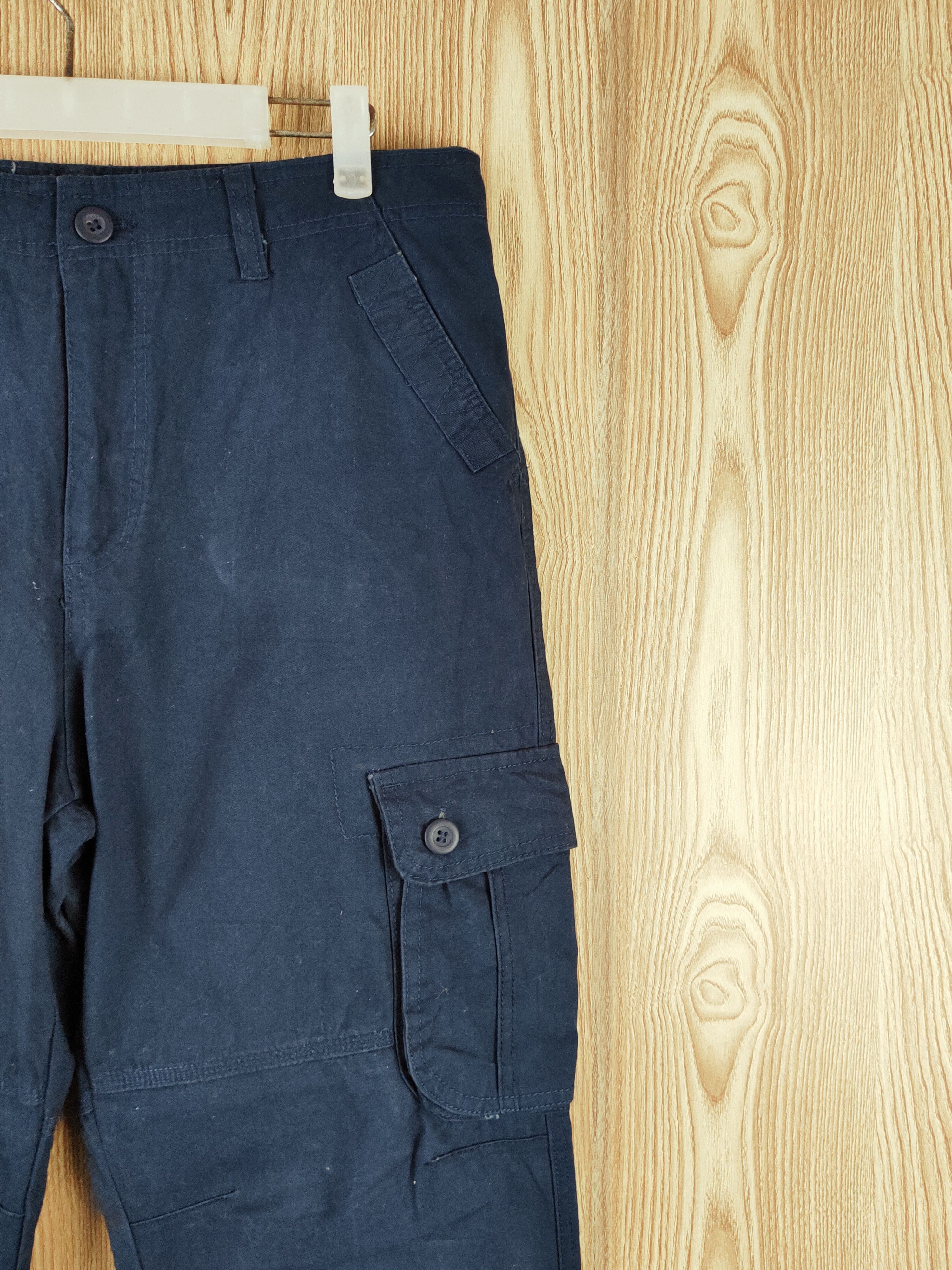 Japanese Brand Japanese Brand Navy Multipocket Tactical Cargo Pants #W018 Size US 34 / EU 50 - 5 Thumbnail