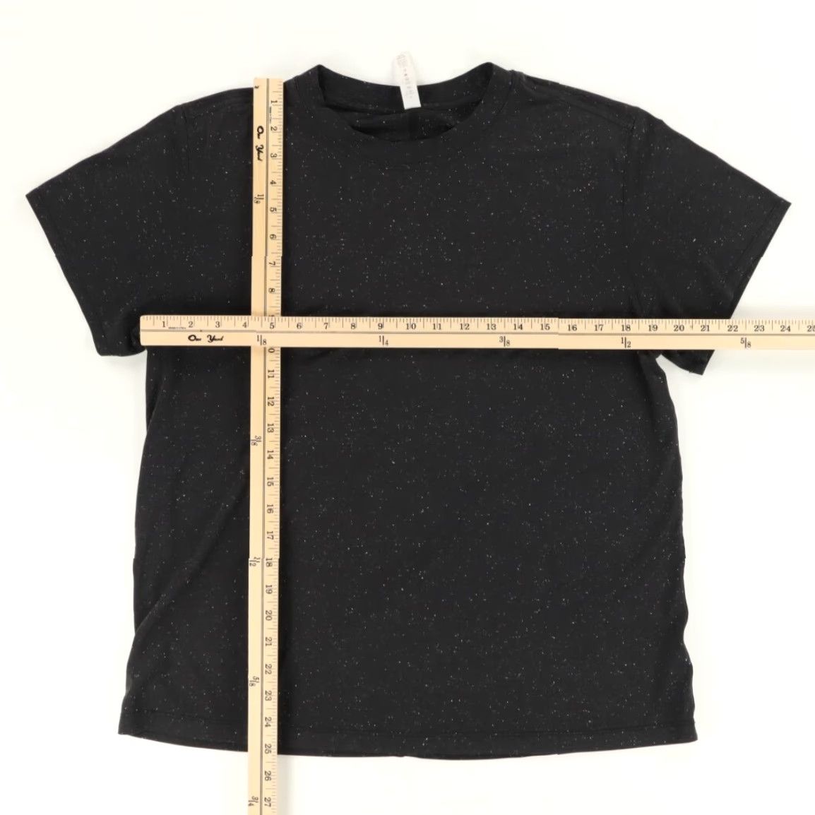 Lululemon Lululemon Celestial Speckled Stretch Solid T-Shirt Black Women’s 5 Shirt Crew Neck Short Sleeve Relaxed Fit Vintage? No. Size S / US 4 / IT 40 - 3 Thumbnail