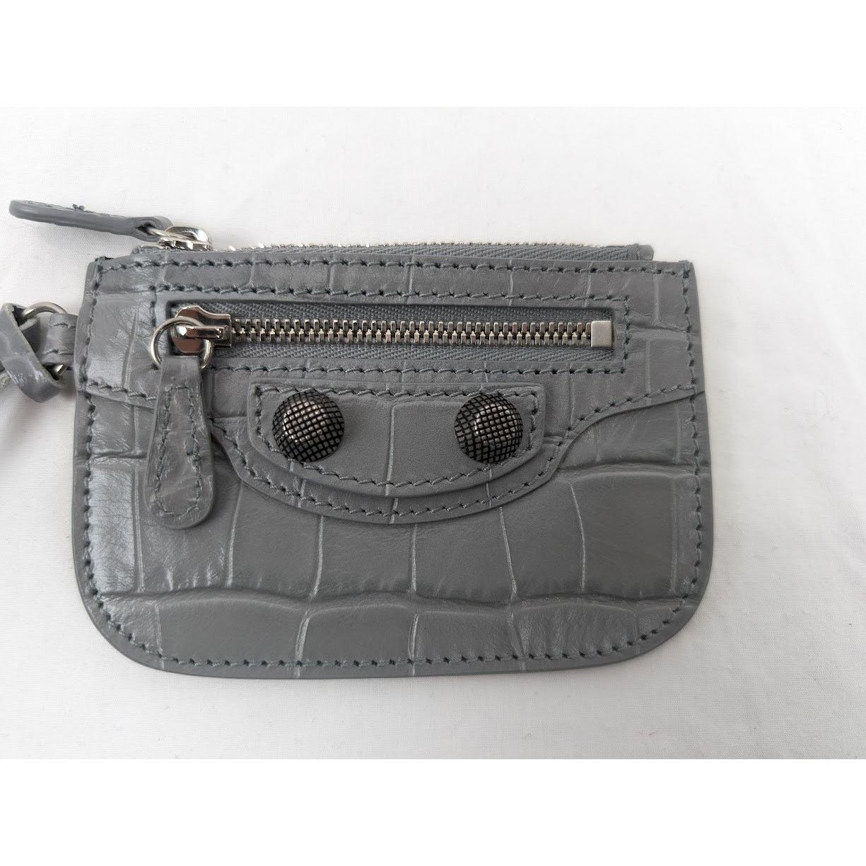 Balenciaga o1rshd1 Size: OS / Extra Supple Calf Wallet in Grey Size ONE SIZE - 4 Thumbnail