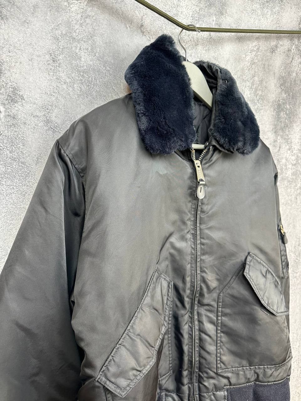 Alpha Industries Jacket Flyers USAF MA-1 Bomber Nylon Type CWU-45/P Fur Trim Size US M / EU 48-50 / 2 - 3 Thumbnail