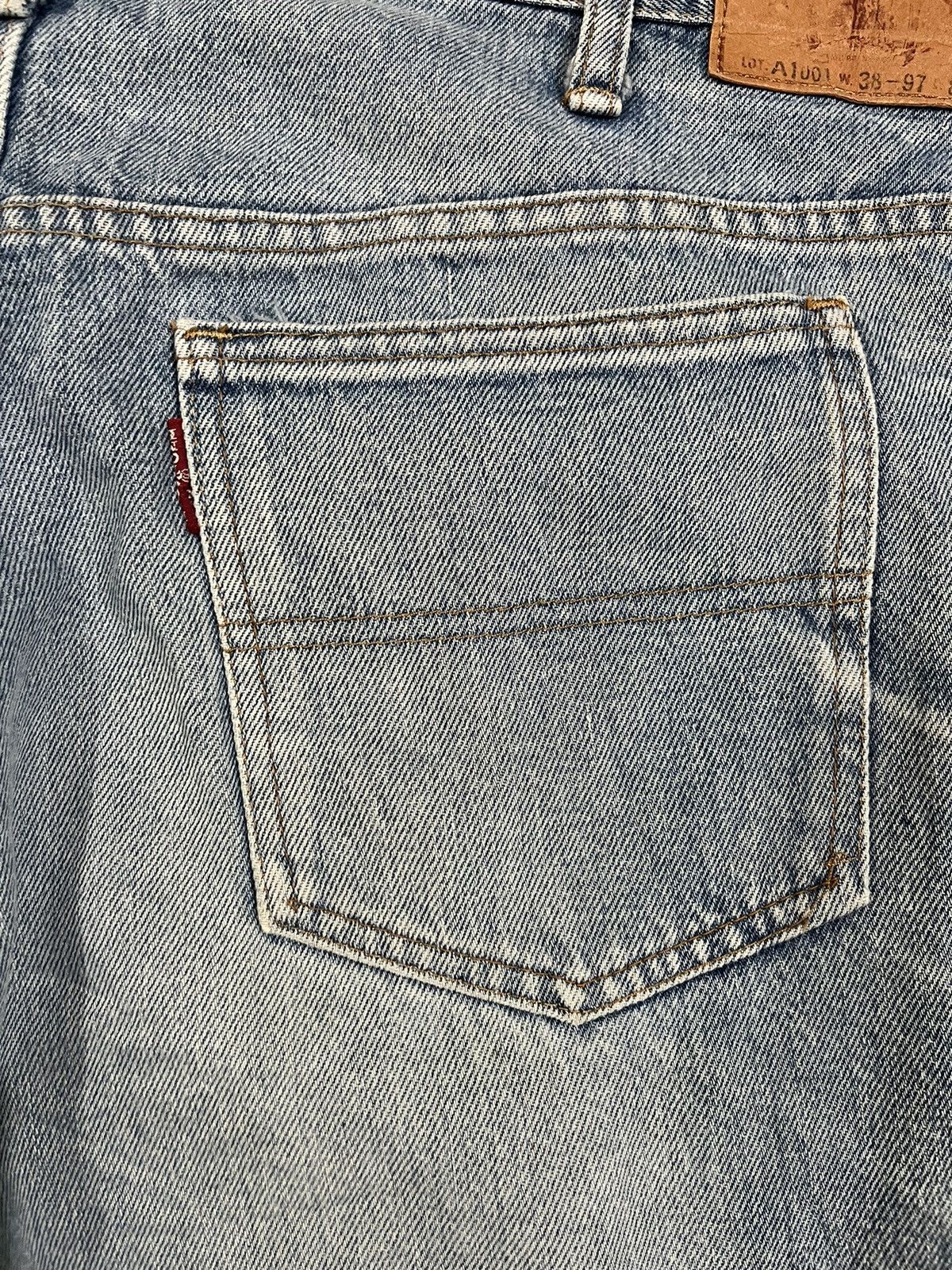 Le Grande Bleu (L.G.B.) Vintage BigStone Baggy Distressed Denim Size US 37 - 12 Thumbnail