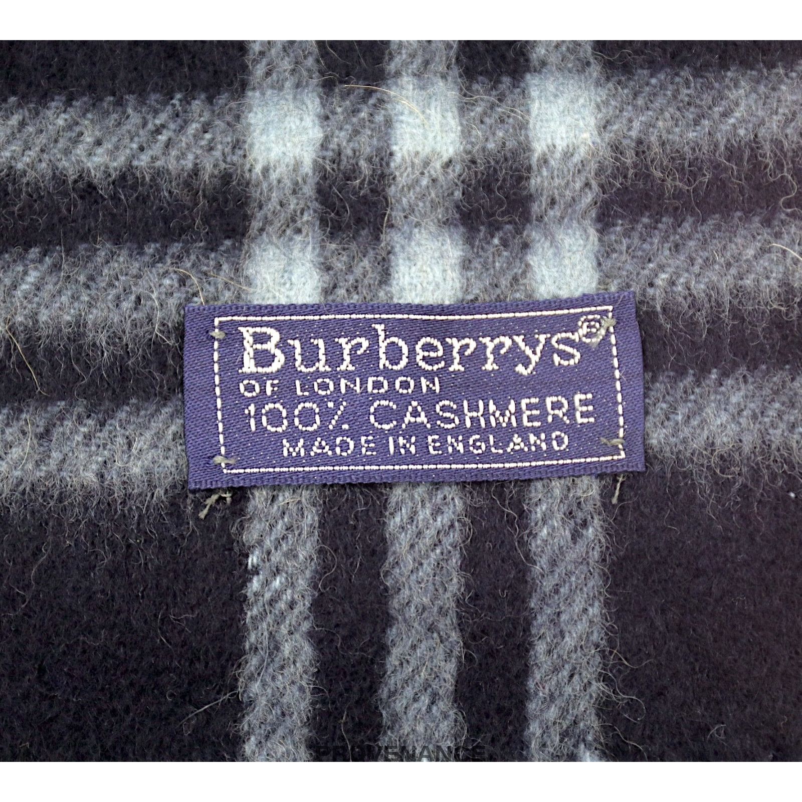 Burberry 🔴 Burberry Scarf - Nova Check Cashmere Navy Size ONE SIZE - 7 Thumbnail