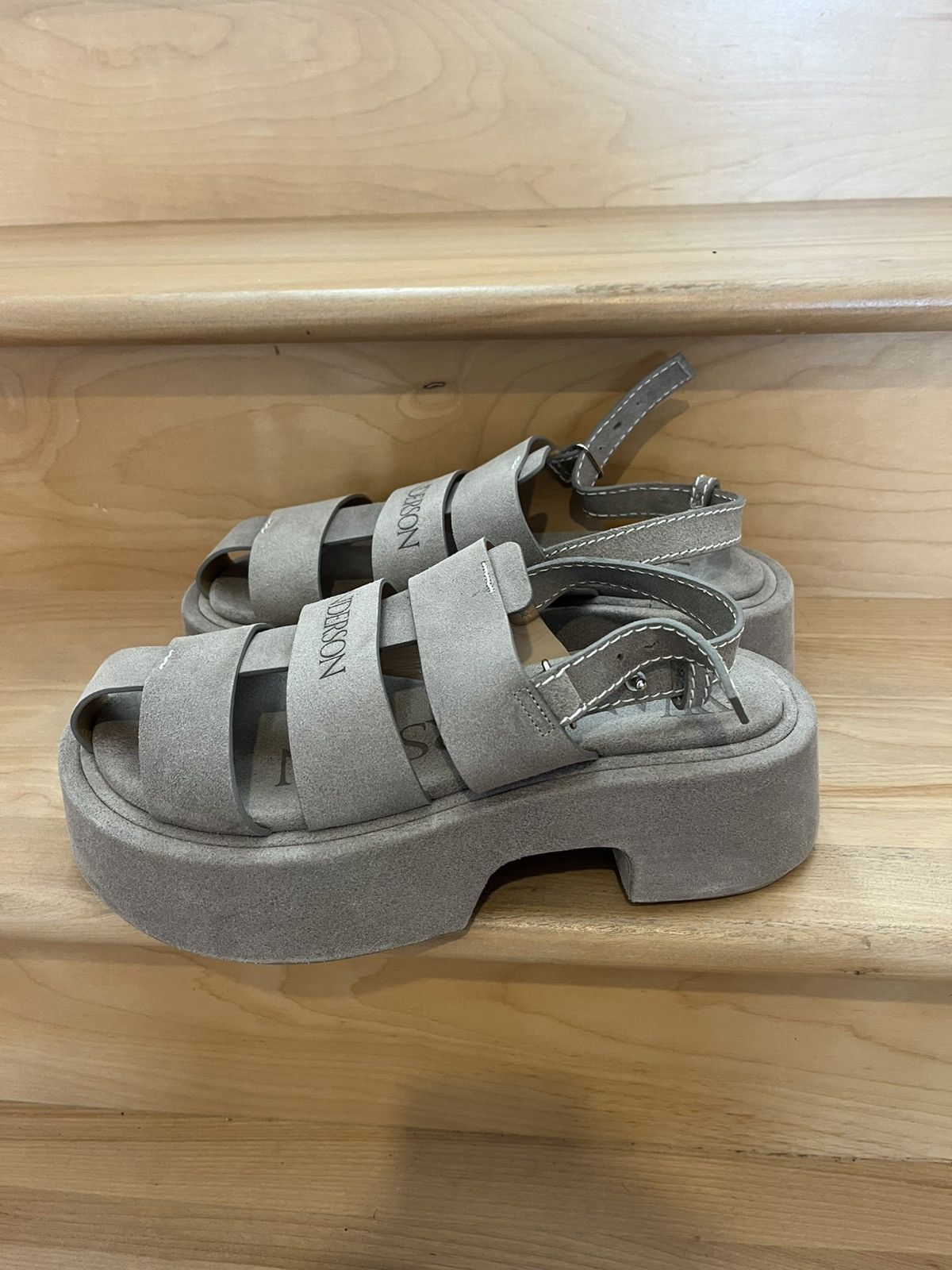 JW Anderson JW Anderson Fisherman Suede Platform Grey Sandals Sz 42 NEW Size US 9 / EU 42 - 5 Thumbnail
