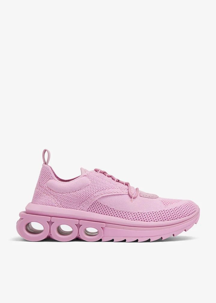 Salvatore Ferragamo o1y0426 Low-Top Sneakers in Pink Size US 9 / IT 39 - 1 Thumbnail