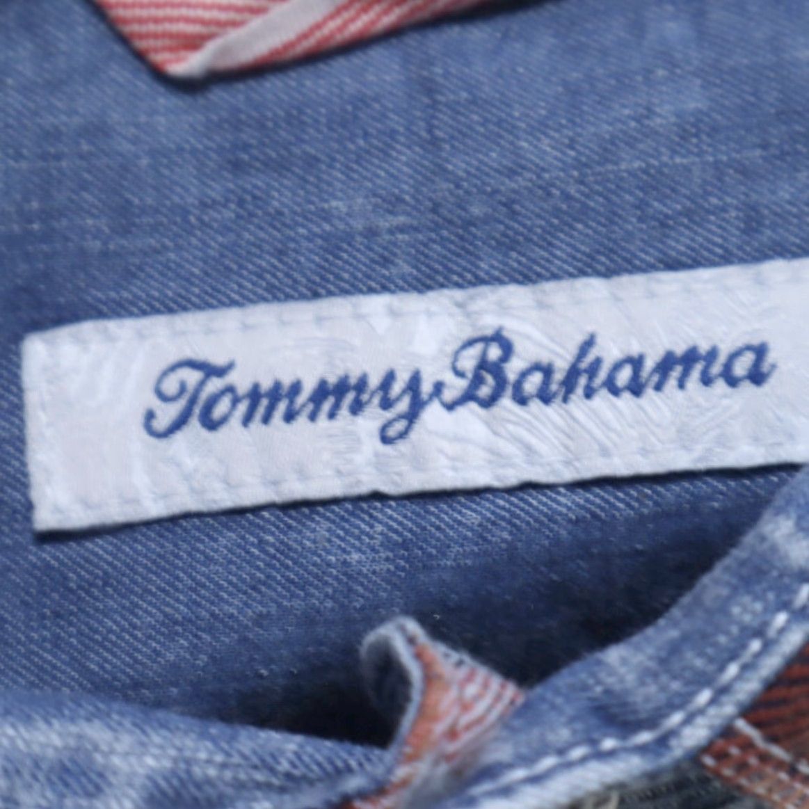 Tommy Bahama Tommy Bahama Shirt Chambray Plaid Button Up Men's S Size US S / EU 44-46 / 1 - 5 Thumbnail