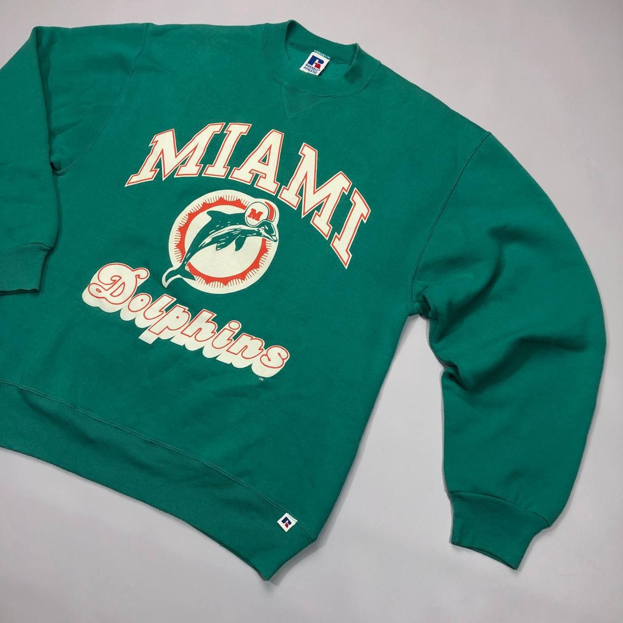 NFL × Vintage Miami Dolphins NFL russel athletic Made in USA sweatshirt Size US L / EU 52-54 / 3 - 3 Thumbnail