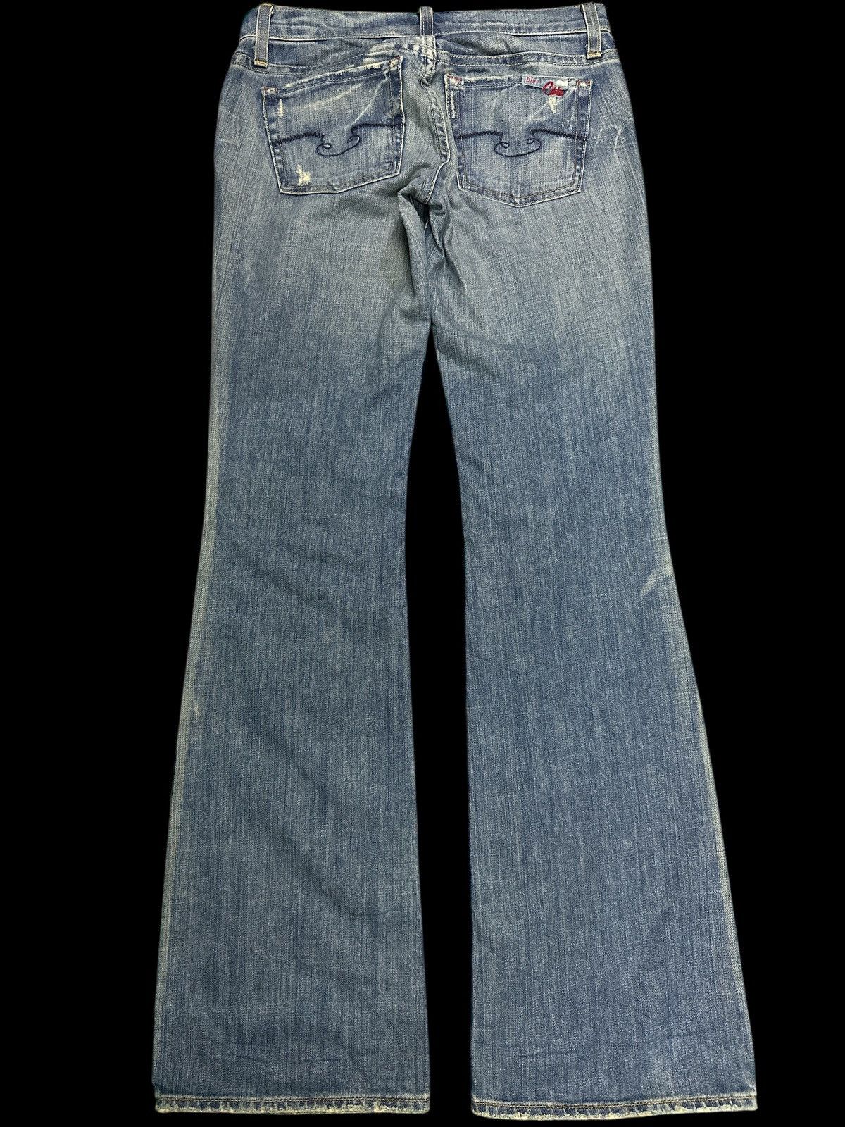 If Six Was Nine Vintage 90s Style Blue Cult Bootcut 💥❗️ Size US 29 - 2 Thumbnail