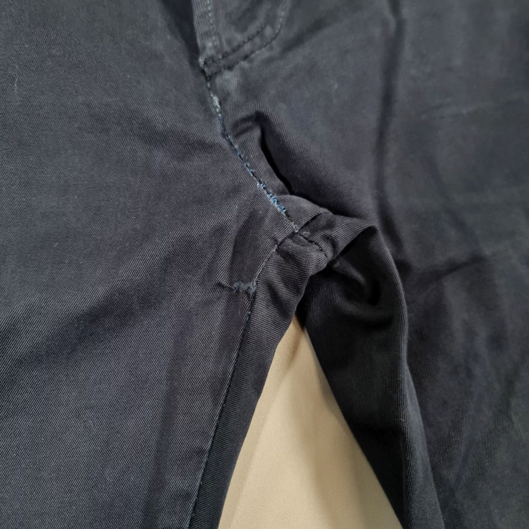 Edwin Edwin Mens Chino Trousers Navy Blue W32 L30 Tapered Leg Cotton Pants Size US 32 / EU 48 - 5 Thumbnail
