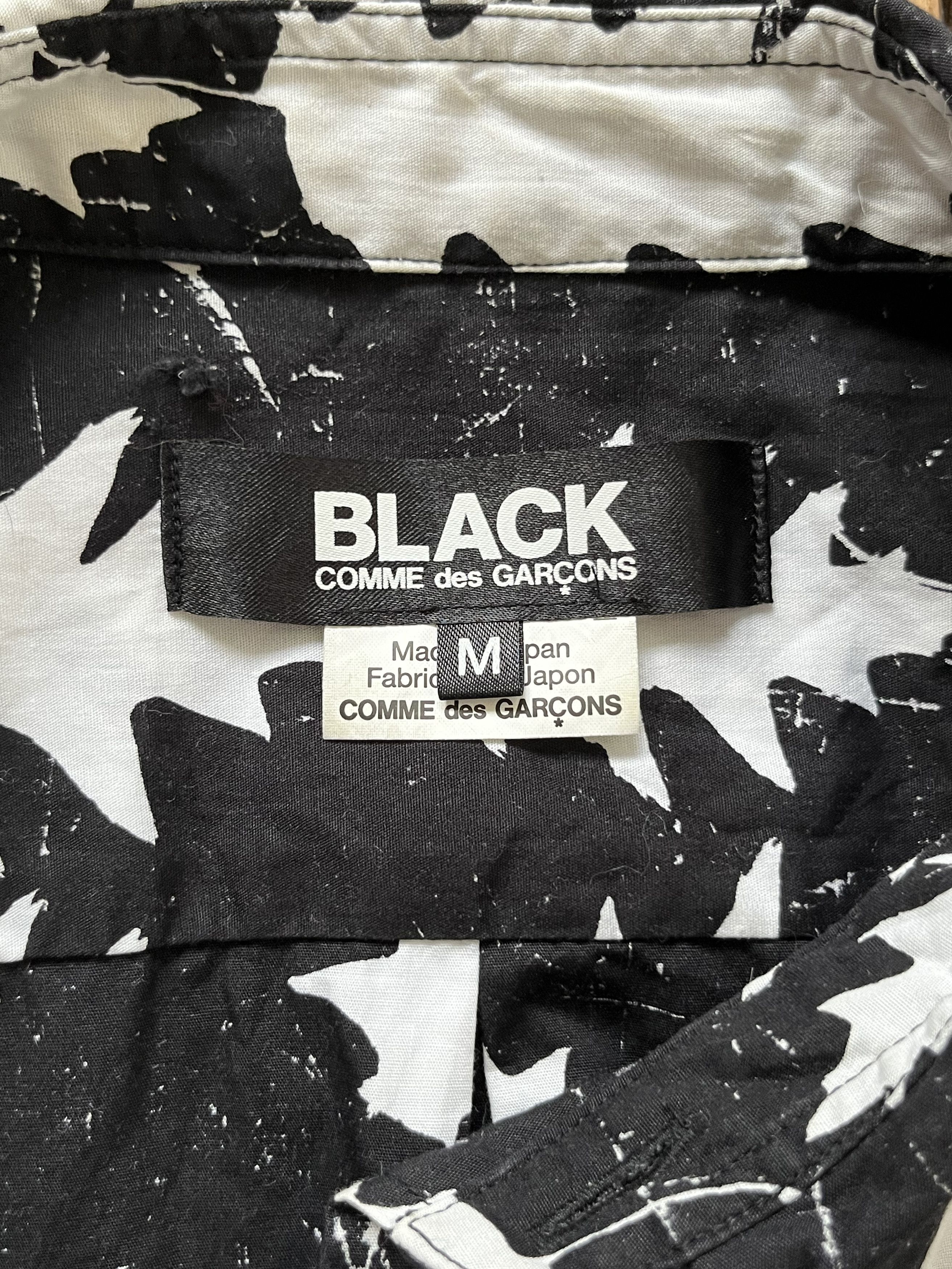 Comme des Garcons × Comme des Garcons Black Comme des Garcons BLACK leaf print button shirt Size US M / EU 48-50 / 2 - 3 Thumbnail