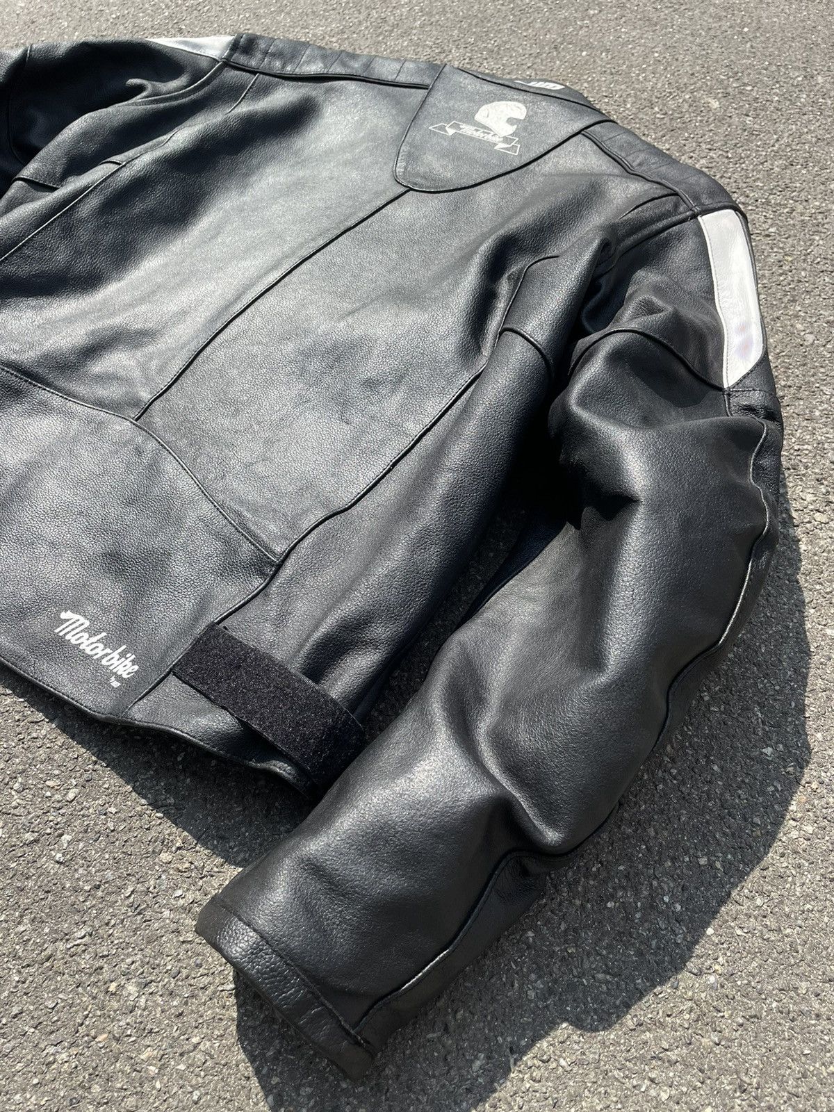 Genuine Leather × Vintage Vintage Genuine Leather Motorcycle Sport Racing Biker Jacket Size US XXL / EU 58 / 5 - 7 Thumbnail