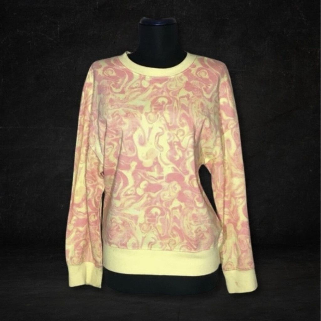 BP. BP. Nordstrom Sweatshirt Tie Dye Spacey Swirl Pink Yellow XS Size XS / US 0-2 / IT 36-38 - 1 Thumbnail