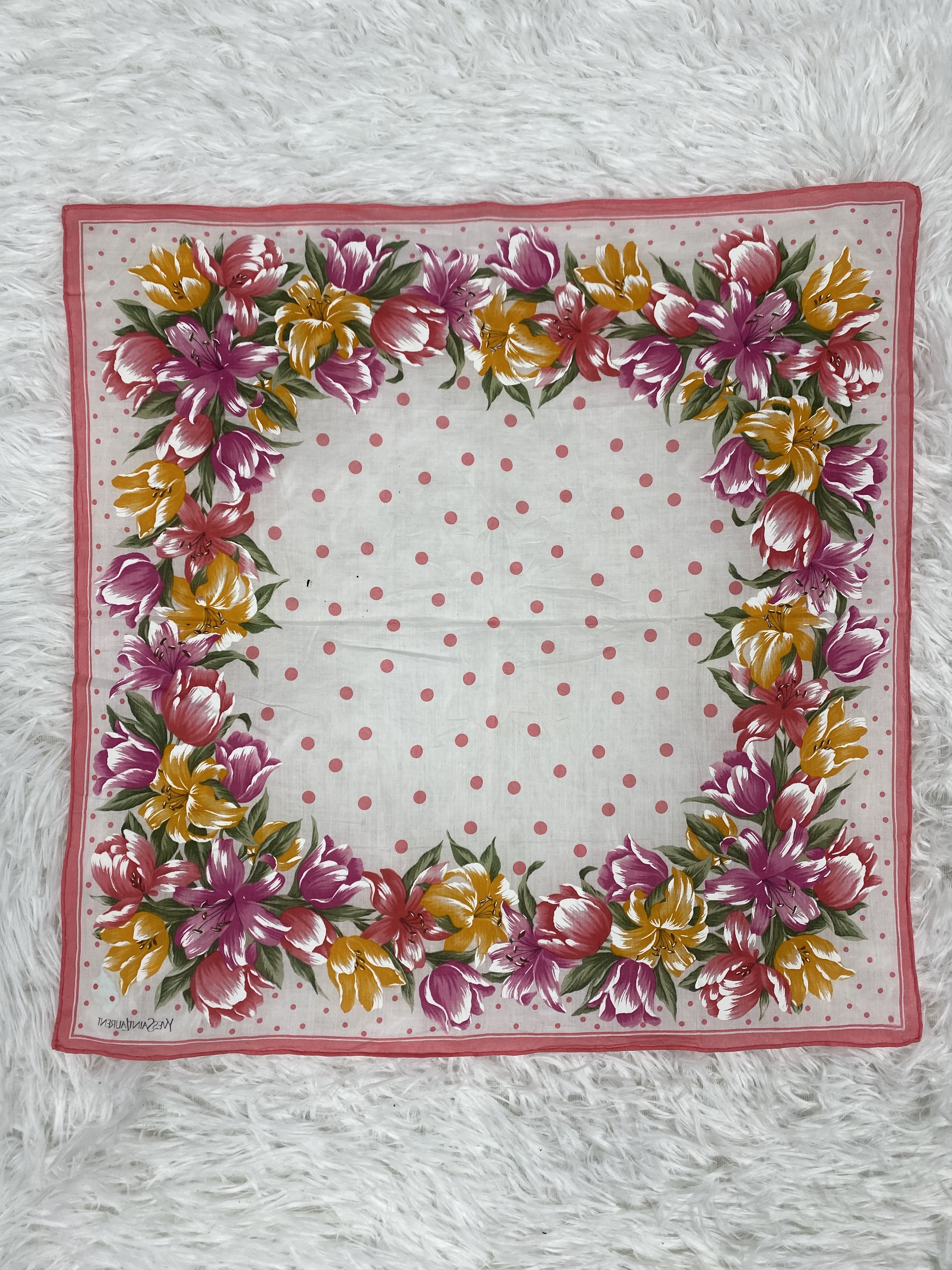 Yves Saint Laurent Vintage Yves Saint Laurent Handkerchief Neckerchief PH0571 Size ONE SIZE - 4 Thumbnail