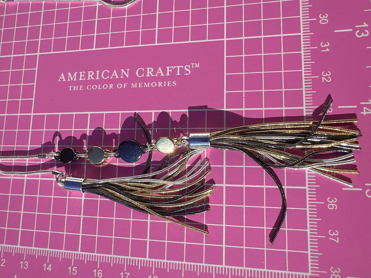 Nine West Nine West Silver bass metal chain 3 colors beads Tassel Size ONE SIZE - 10 Thumbnail