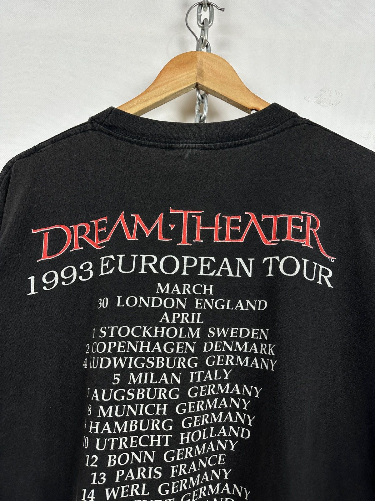 Band Tees 1993 Vintage Dream Theater Images And European Tour T-Shirt Size US XL / EU 56 / 4 - 17 Thumbnail