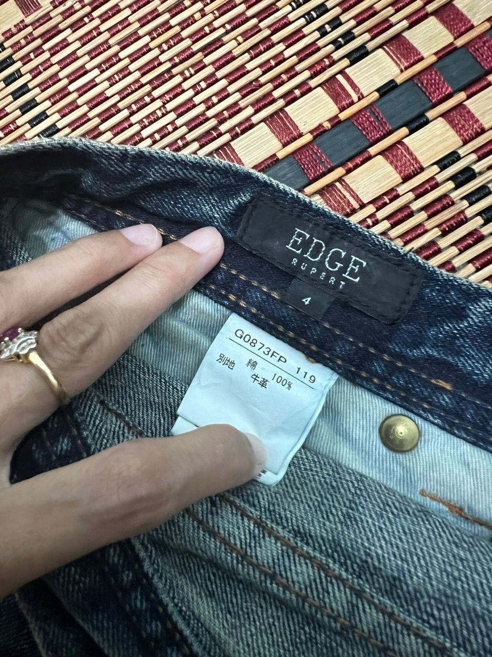 Japanese Brand Edge Rupert Flare Denim Jeans Size US 34 / EU 50 - 10 Thumbnail