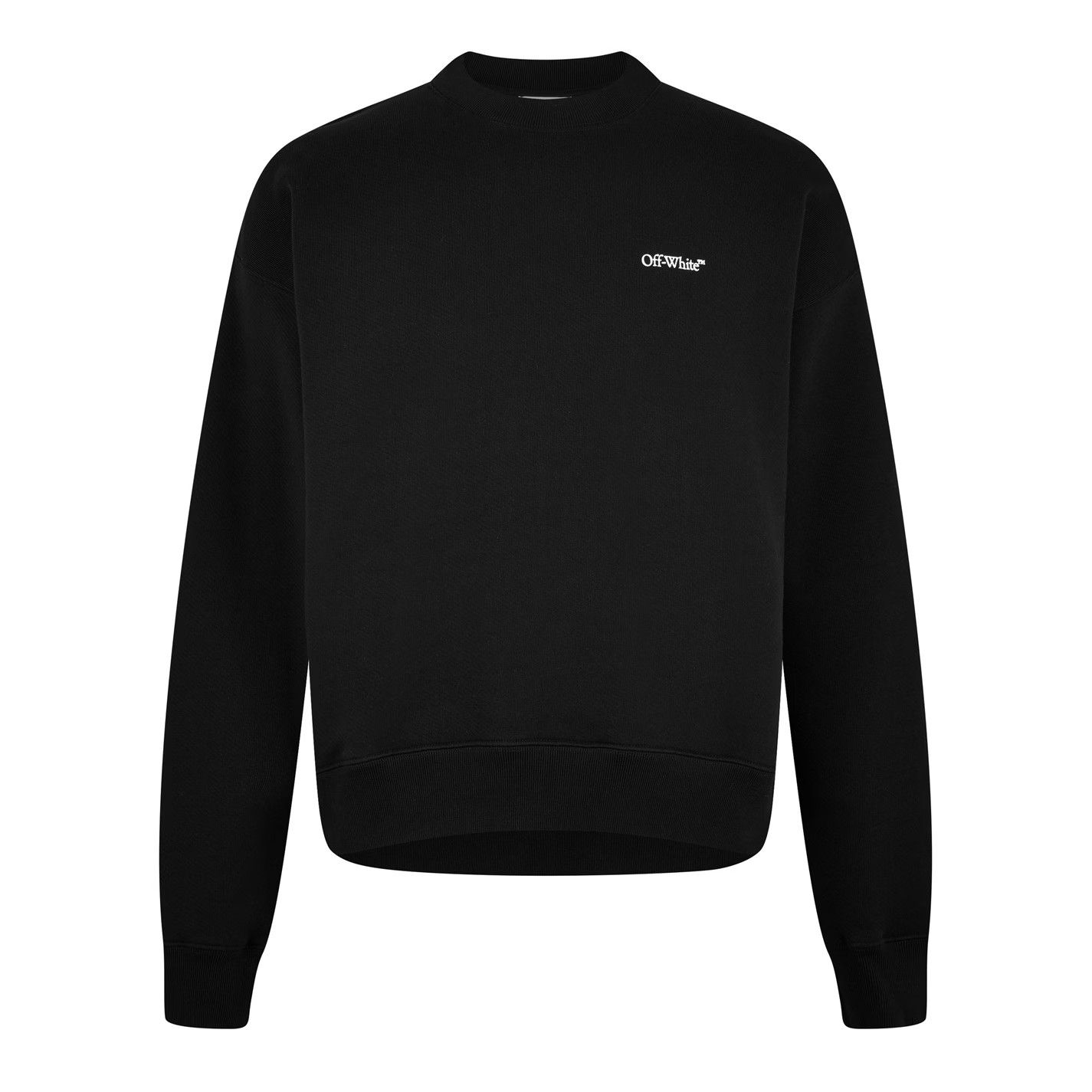 Off-White o1g2r1mq0226 Arrow Crew Sweatshirt In Black Size US M / EU 48-50 / 2 - 1 Thumbnail