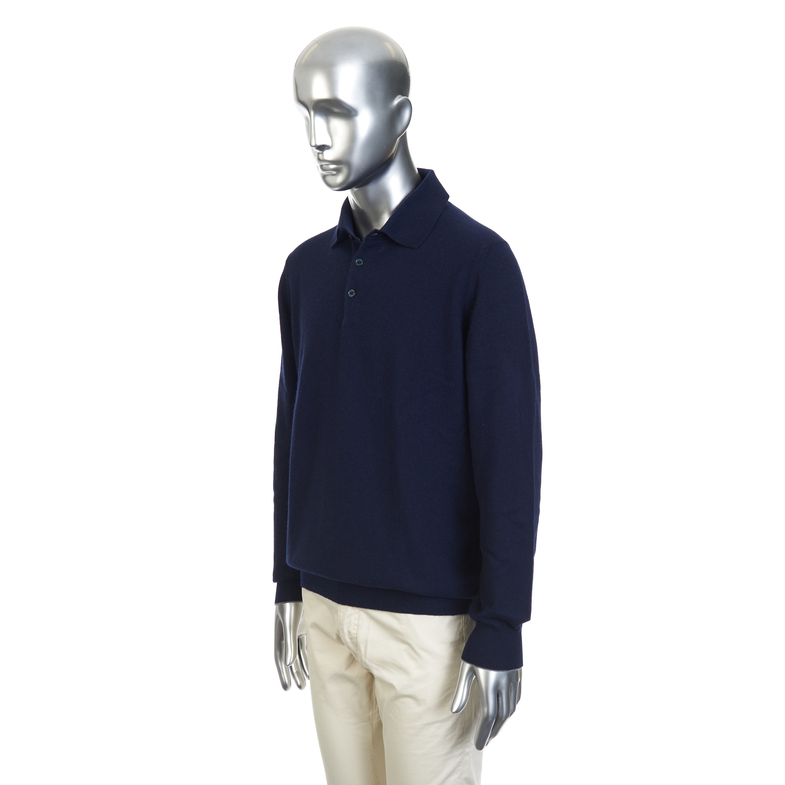 Brunello Cucinelli Knit Polo Shirt In Cashmere Size US L / EU 52-54 / 3 - 3 Thumbnail
