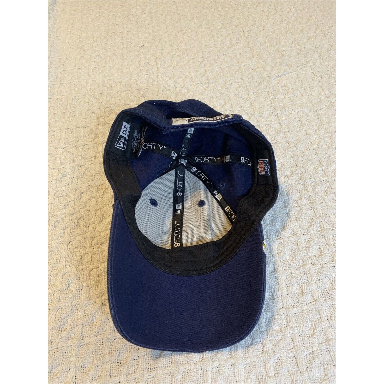 New Era Los Angeles Chargers Cap Hat Adjustable New Era 9Forty Bolt Size ONE SIZE - 5 Thumbnail