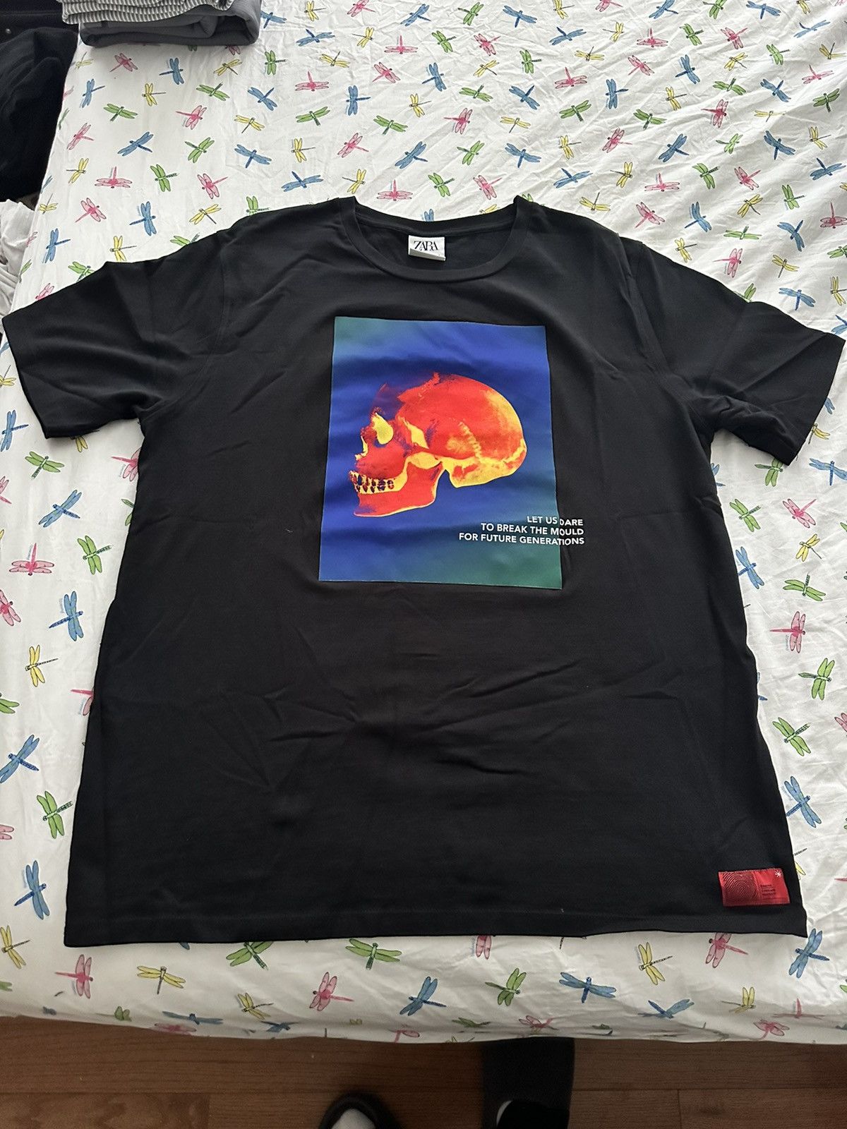 Zara Thermal Skull Tee Size US XL / EU 56 / 4 - 2 Thumbnail