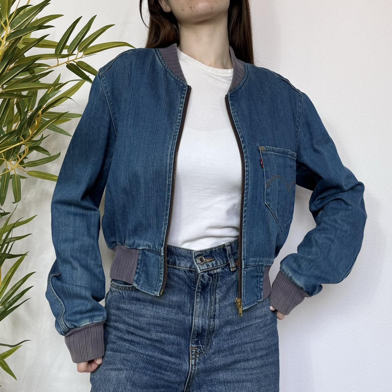 Levi's Made & Crafted × Levi's Vintage Clothing × Vintage Vintage Levis Red denim cropped bomber Size M / US 6-8 / IT 42-44 - 25 Thumbnail