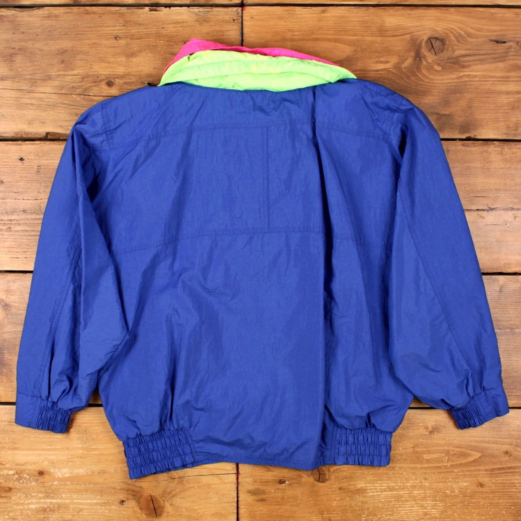 Vintage VINTAGE Progear Windbreaker Jacket Womens M Blue Nylon 1/4 Zip 80s Neon Pullover Size M / US 6-8 / IT 42-44 - 2 Thumbnail