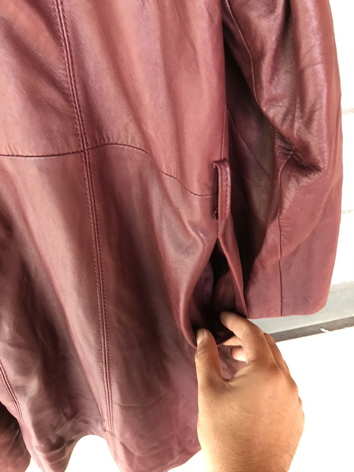 Japanese Brand Vintage Wolf Fur Leather Sheepskin Coat Jacket Size M / US 6-8 / IT 42-44 - 8 Thumbnail