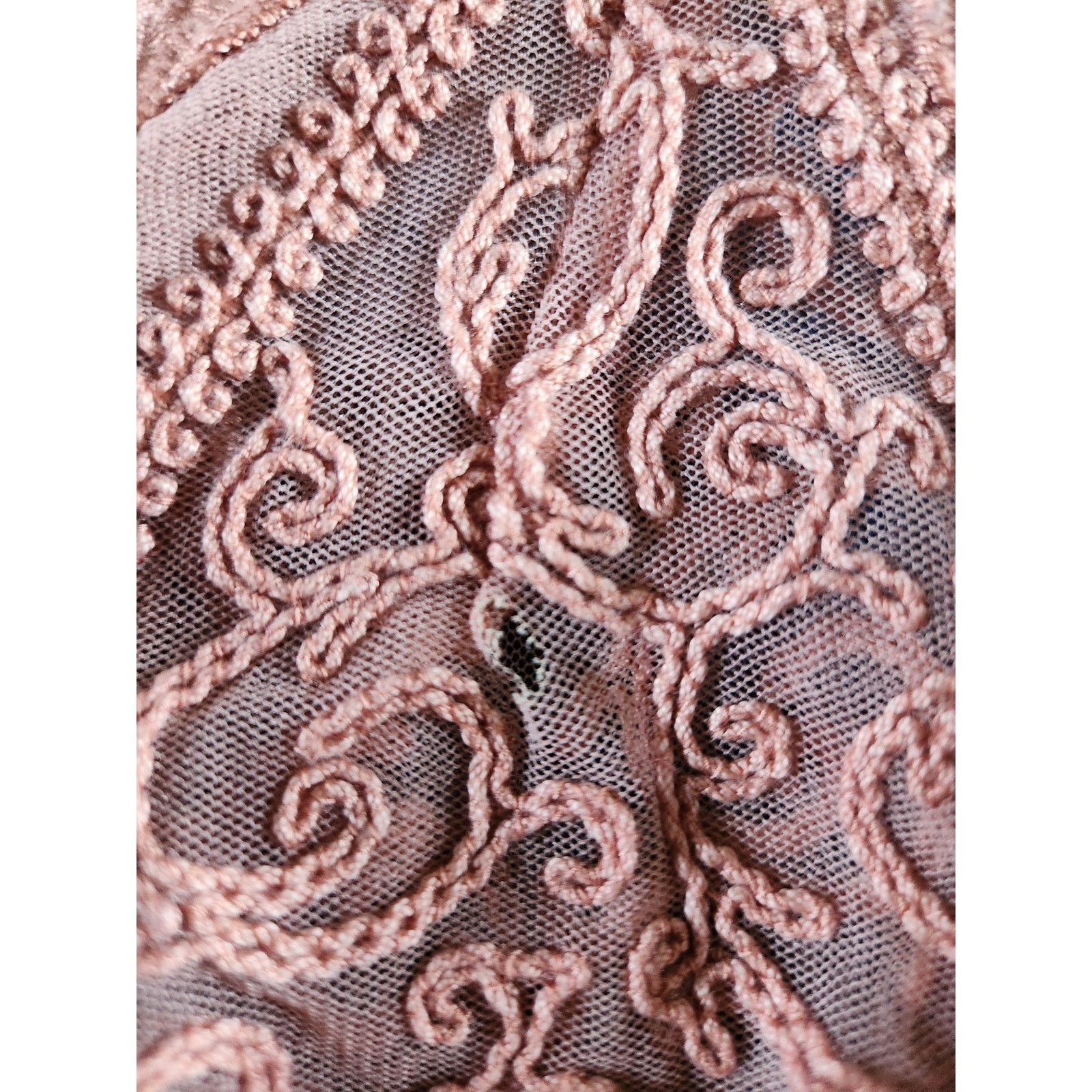 Other Baraschi For Anthropology Semi Sheer Boho Crochet Dress 12 Size XL / US 12-14 / IT 48-50 - 8 Thumbnail