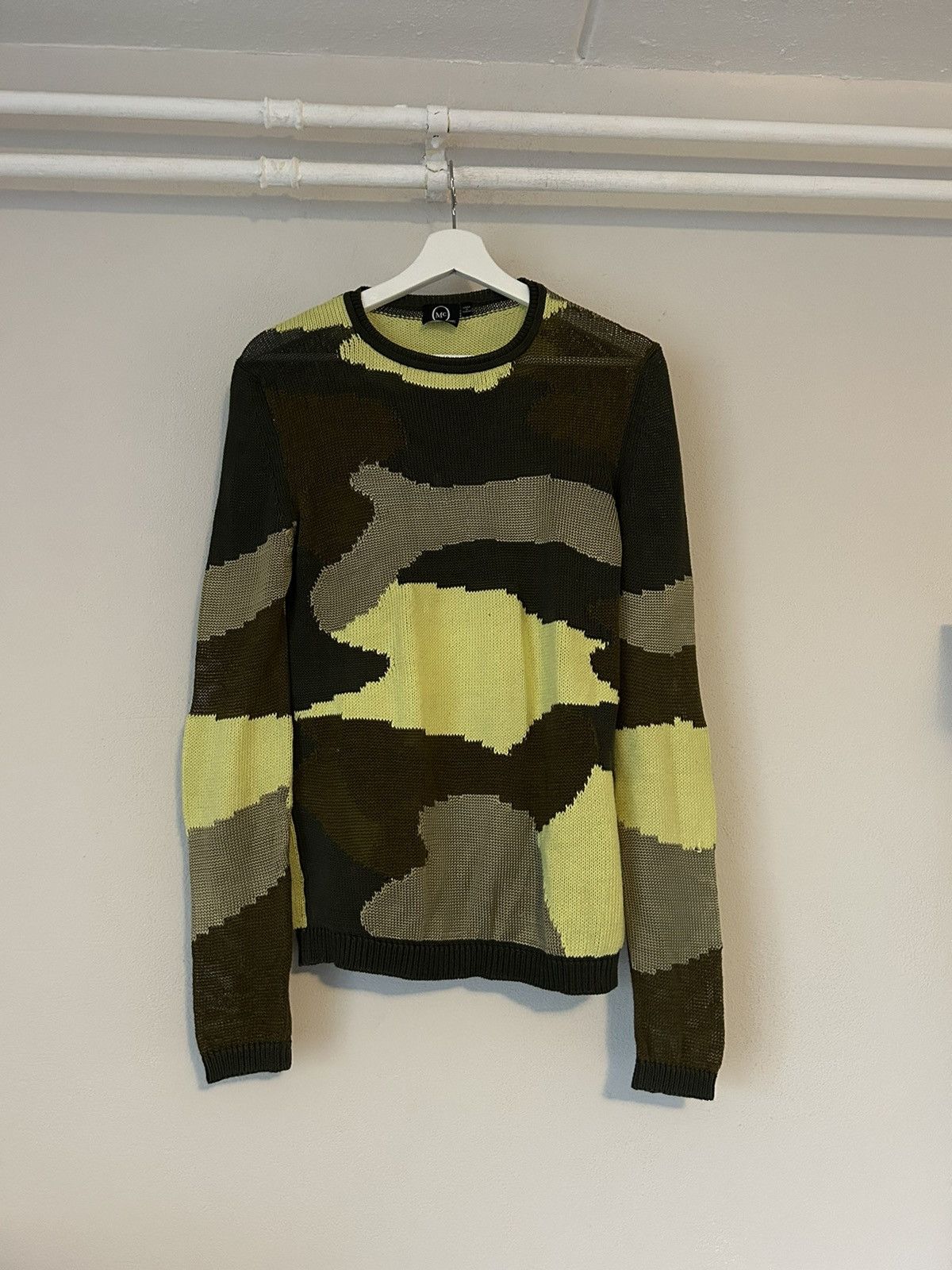 image of Alexander Mcqueen Camo Knit Sweater, Men's (Size Medium)
