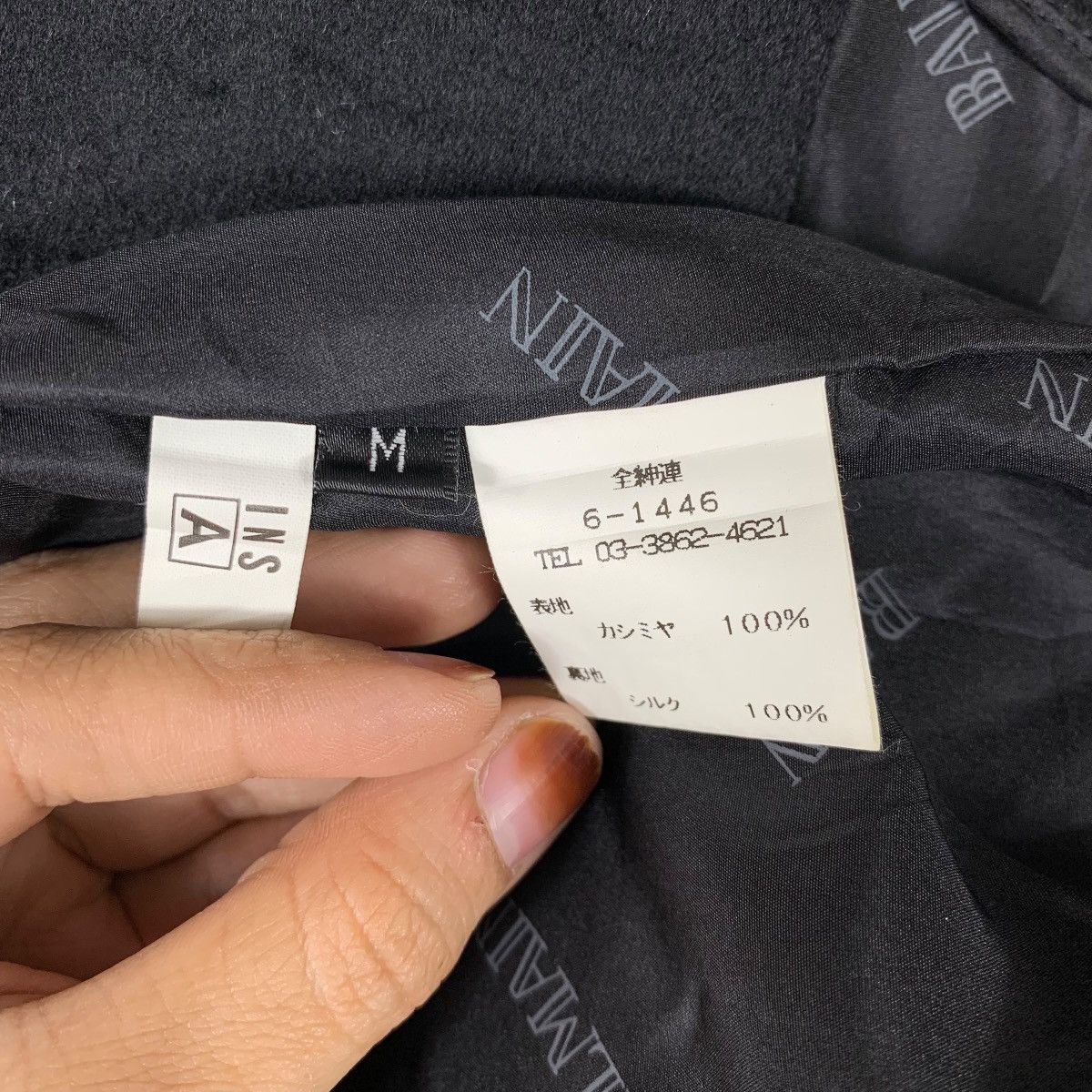 Balmain BALMAIN Paris French Fashion Designer Wool Long Coat Jacket Size US L / EU 52-54 / 3 - 7 Thumbnail