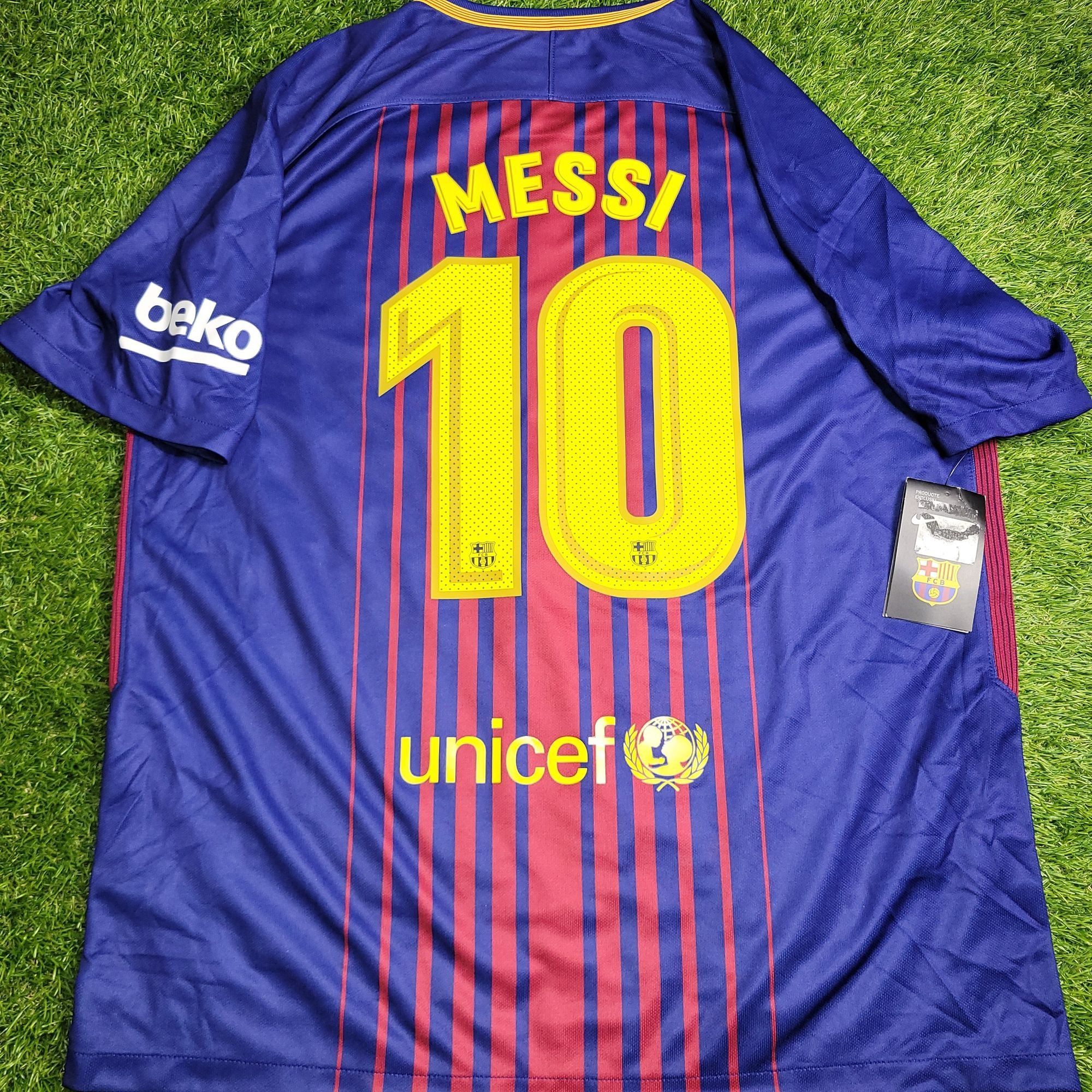 Nike Messi Barcelona 2018 2019 Home Soccer Jersey Shirt BNWT XL Size US XL / EU 56 / 4 - 1 Thumbnail