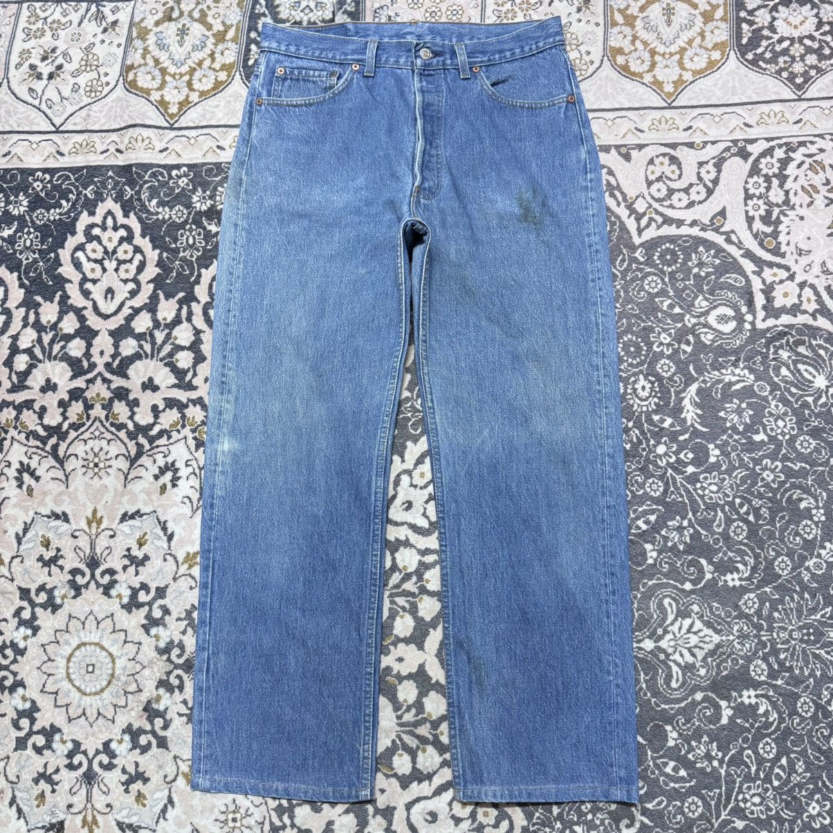 Levi's Vintage 90s Levis 501 Light Wash Jeans Size US 33 - 13 Thumbnail