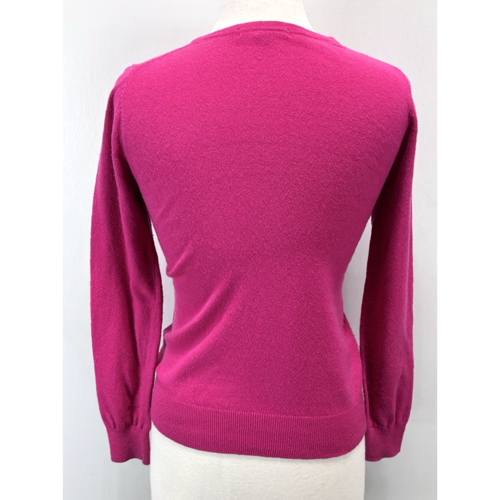 Boden BODEN Embellished Sweater Women’s Size 4 Pink Cotton Blend Classic Crew Neck Pullover Size S / US 4 / IT 40 - 3 Thumbnail