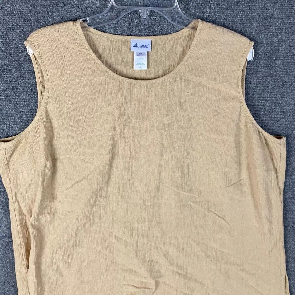 Other Vicki Wayne Tank Top Women's 2X Pullover 100% Cotton Adults Size ONE SIZE - 2 Thumbnail