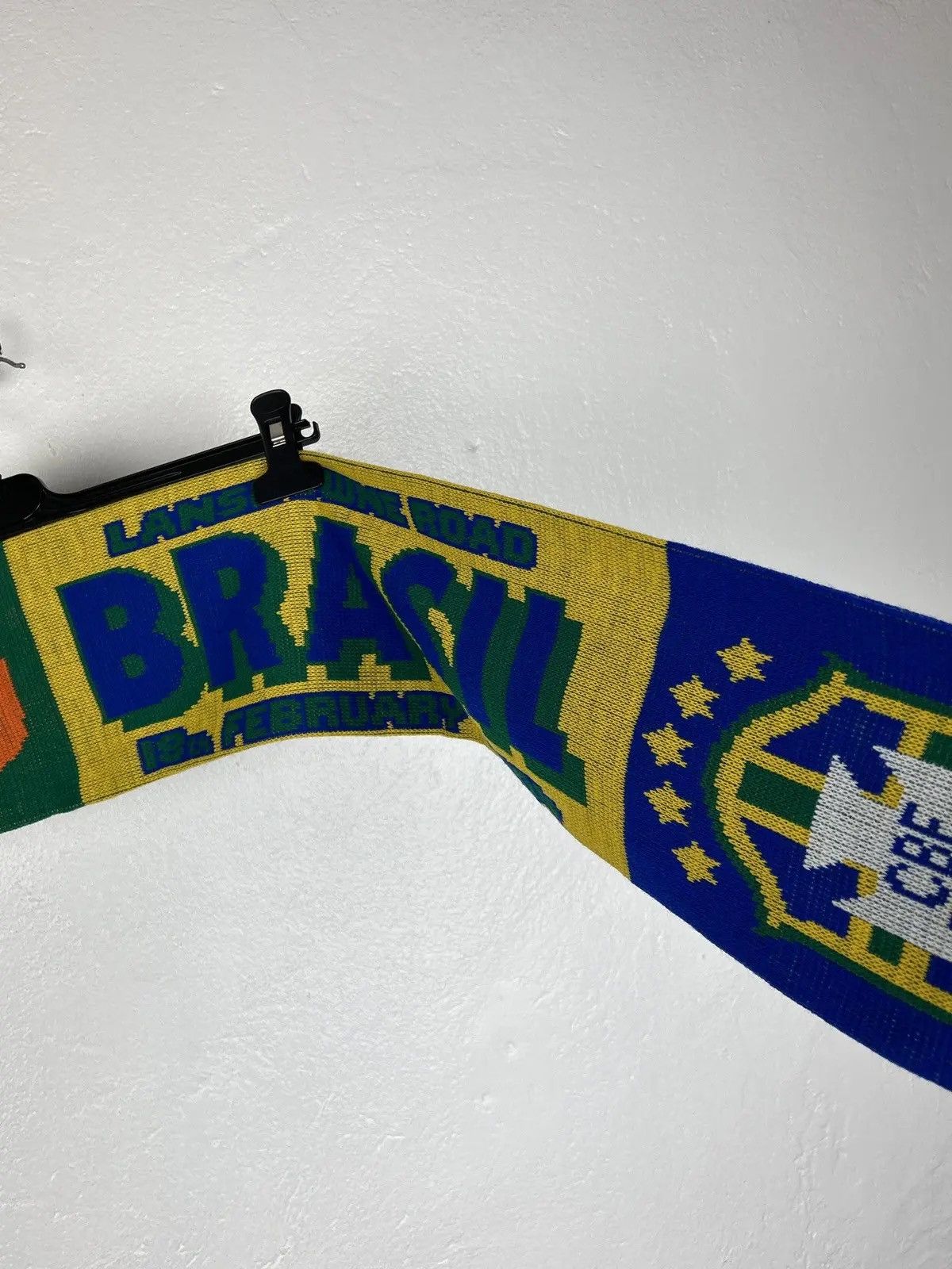 Vintage 00s FAI Ireland vs CBF Brasil 2004 Football Soccer Scarf Size ONE SIZE - 6 Thumbnail