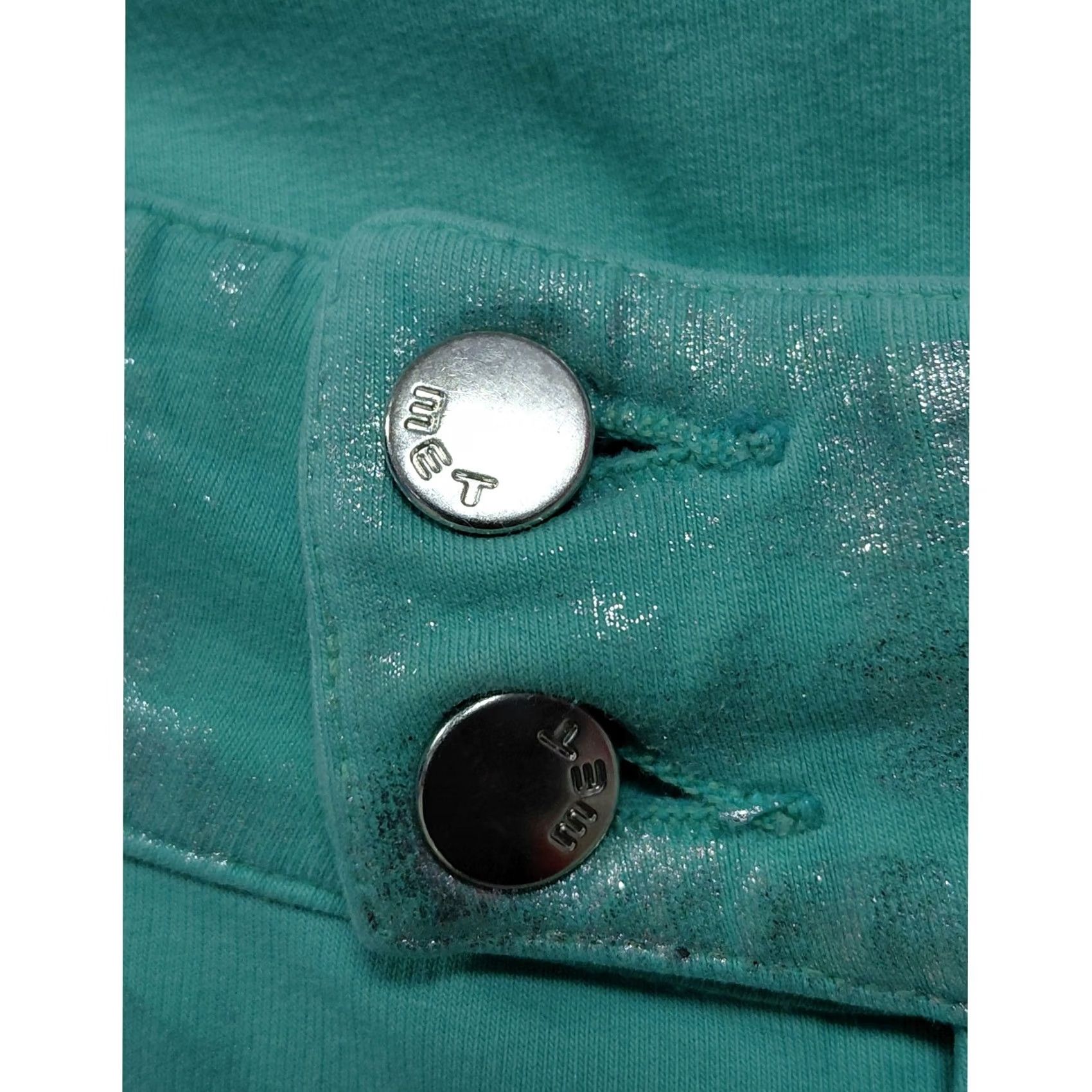 Vintage MET Jeans Turquoise Pants Knit Women Size 30 Size 30" / US 8 / IT 44 - 6 Thumbnail