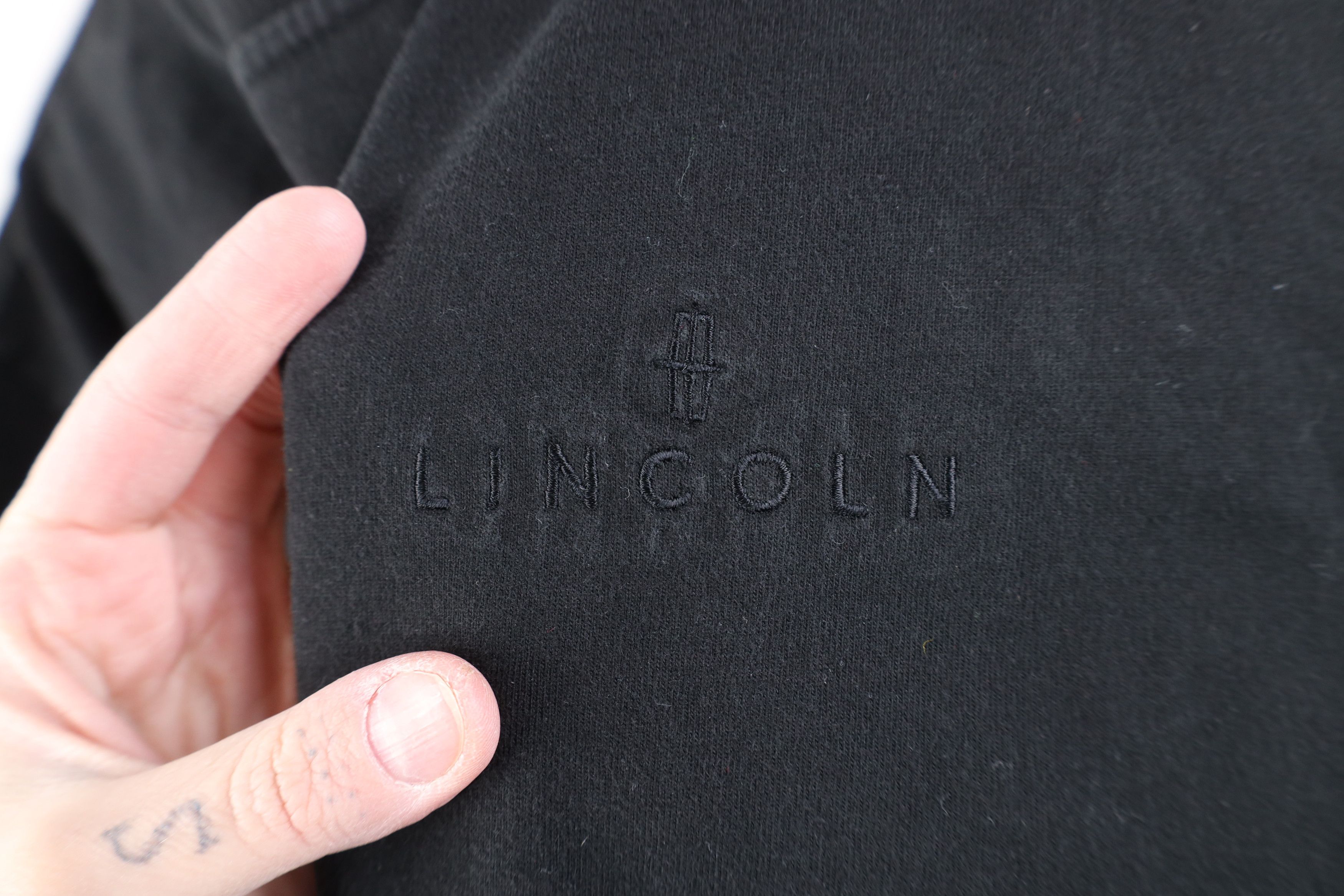 Vintage Vintage 90s Y2K Heavyweight Spell Lincoln Car T-Shirt Black Size US L / EU 52-54 / 3 - 4 Thumbnail