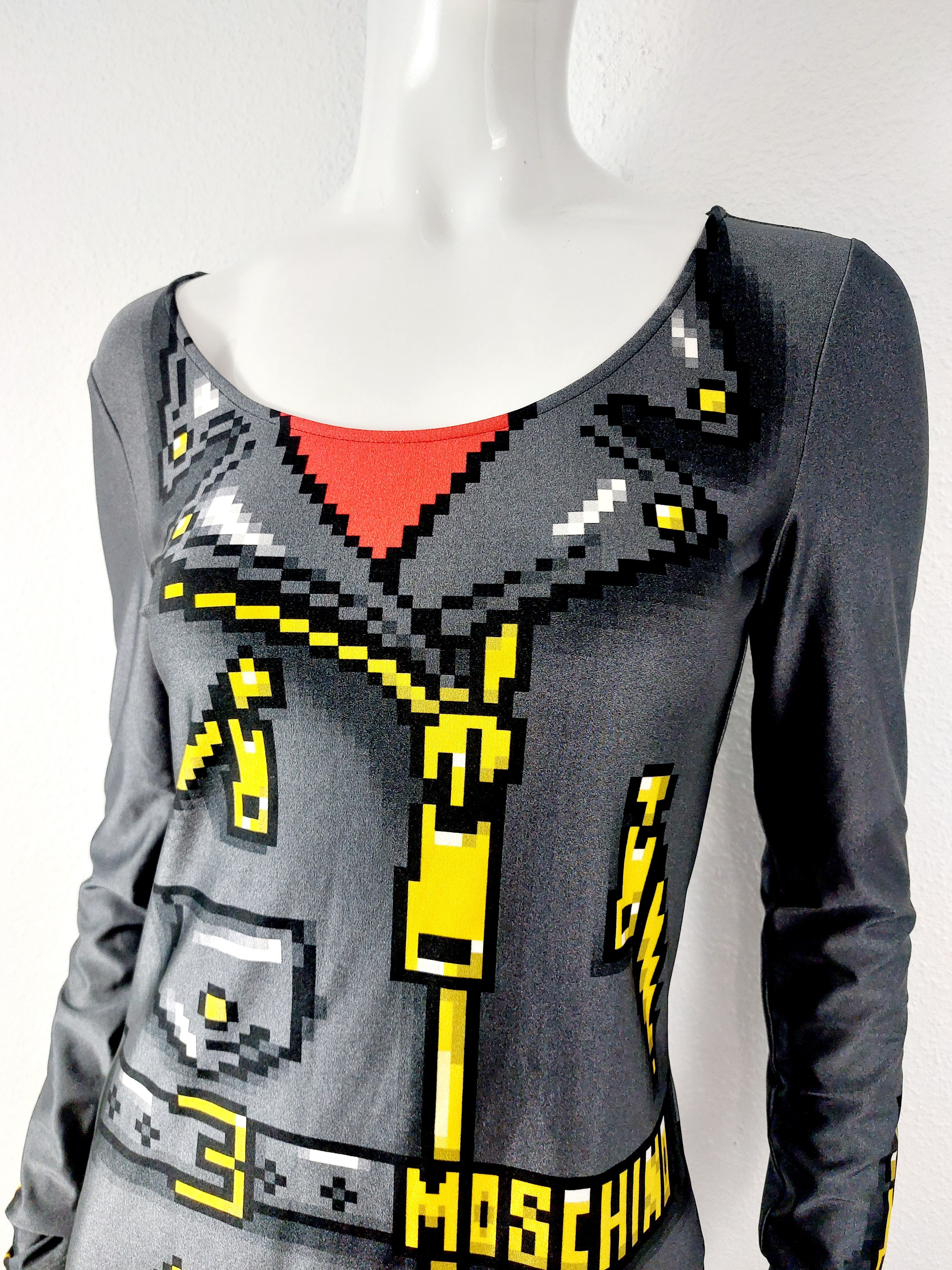 Moschino Moschino Couture Sims Pixel Capsule Gamer Midi Dress Size M / US 6-8 / IT 42-44 - 7 Thumbnail
