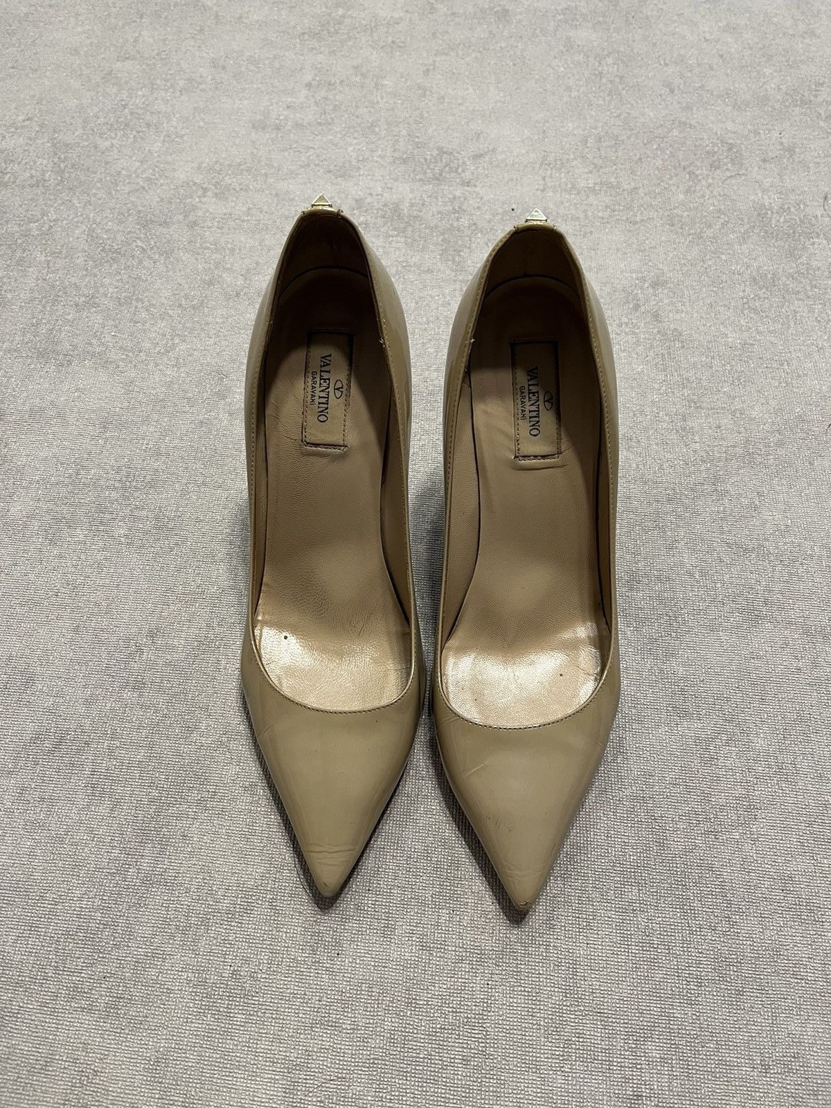 Valentino Valentino Womens Pump Heels Beige Vintage Shoes Sz 39.5 Size US 8.5 / IT 38.5 - 2 Thumbnail
